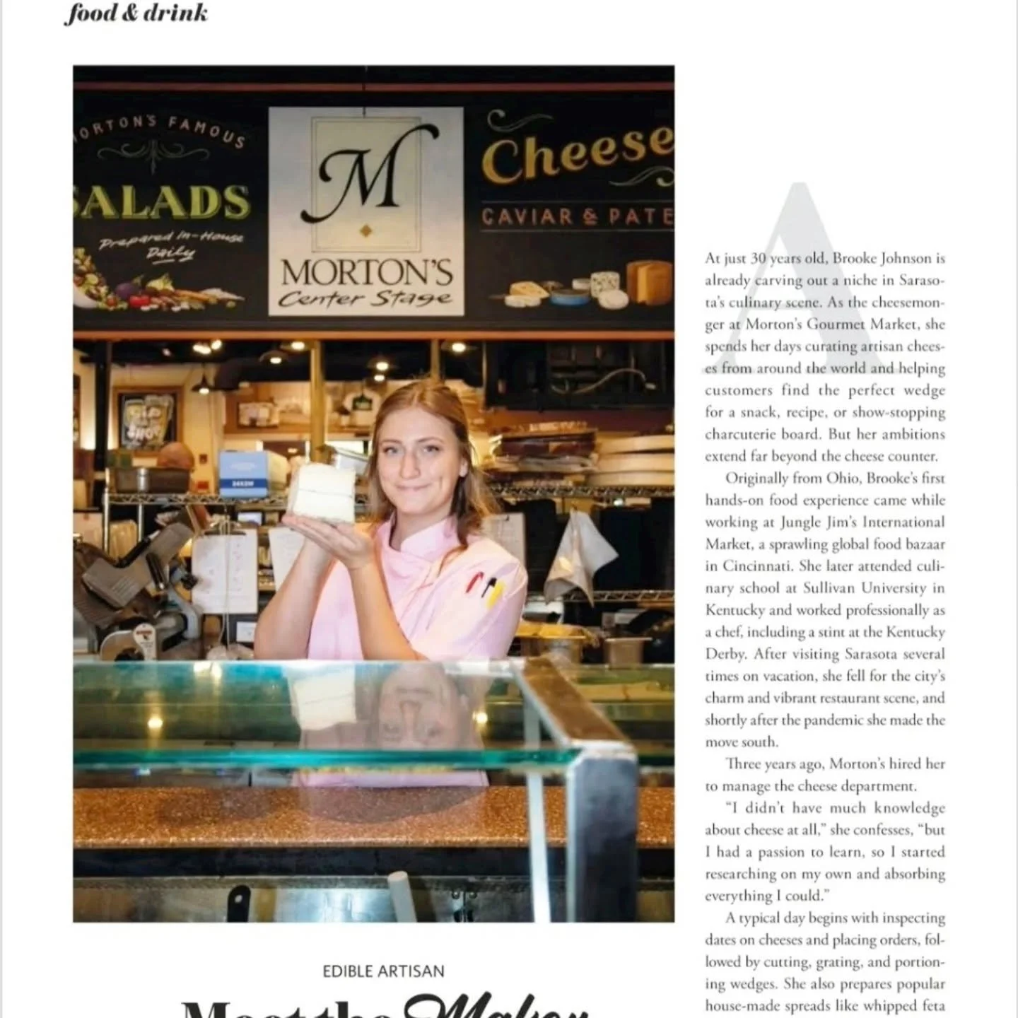 We had the opportunity to do a zoom call with @cheffoxtrot and talk all things cheese. It was so awesome to hear her &amp; Rufus share their cheese journey. 
It was a Meet the Maker moment. 

We are so proud of you Brooke, what a great write up.  Whe