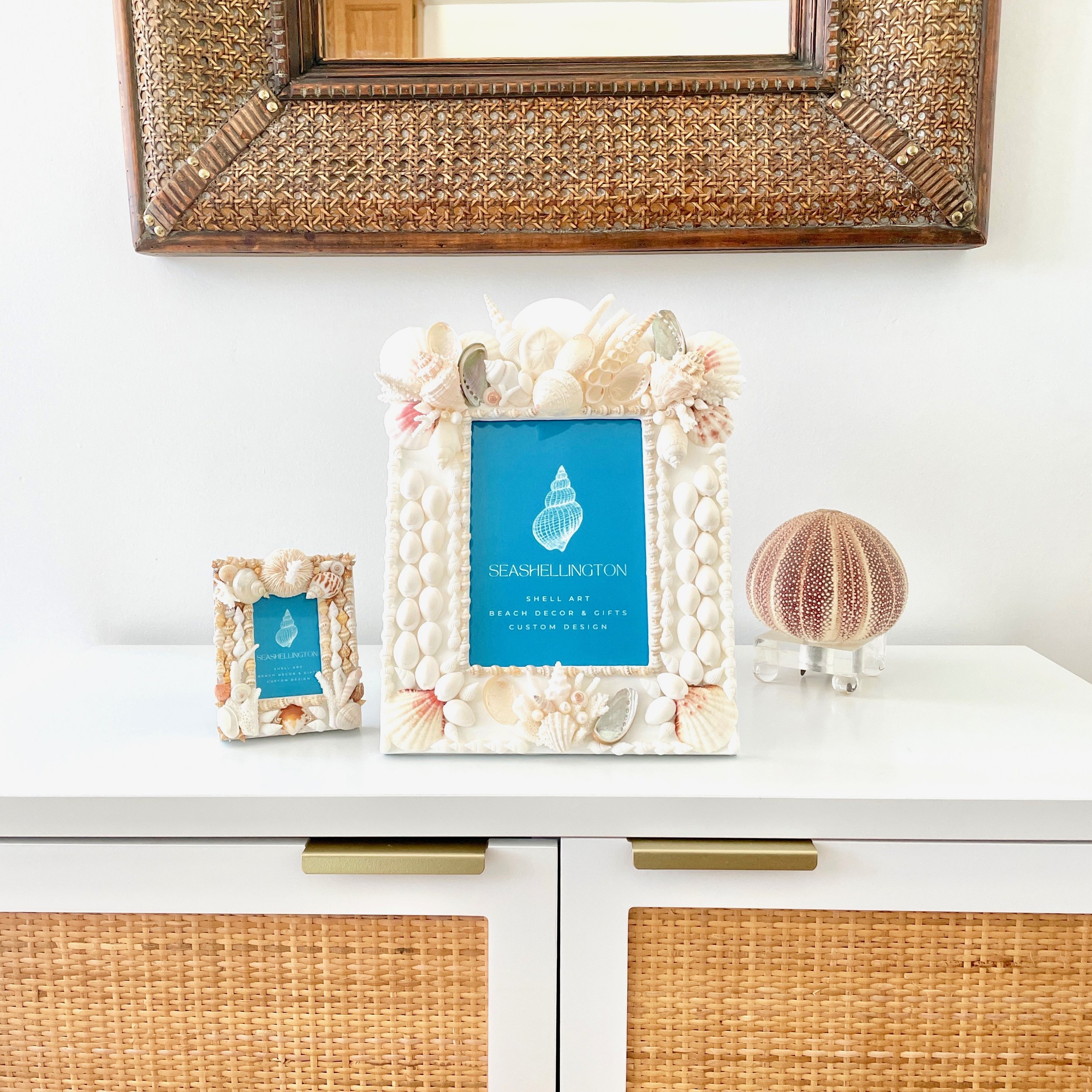 Real Seashell Photo Frame 5x7 White Beach Coastal Decor Beach Wedding Gift Handmade Shell Frame Anniversary Gift Graduation Gift Birthday Gift Christmas Gift Mothers Day Gift