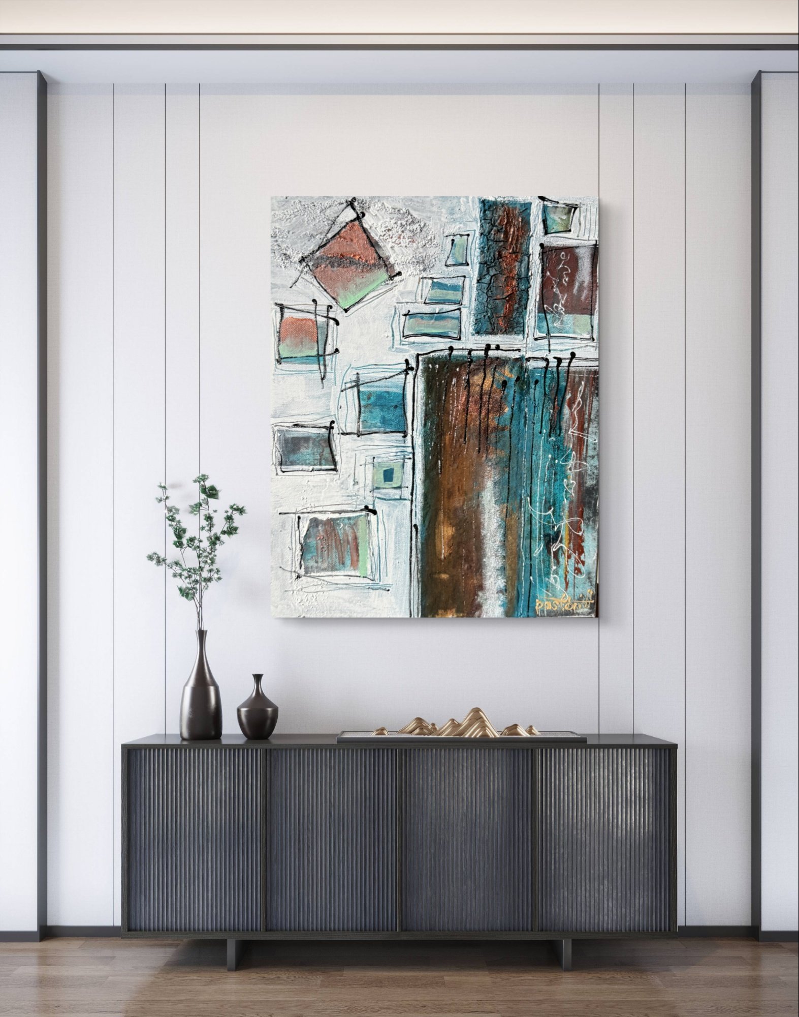 A Neat Chaos 30x40 Acryl auf Leinwand