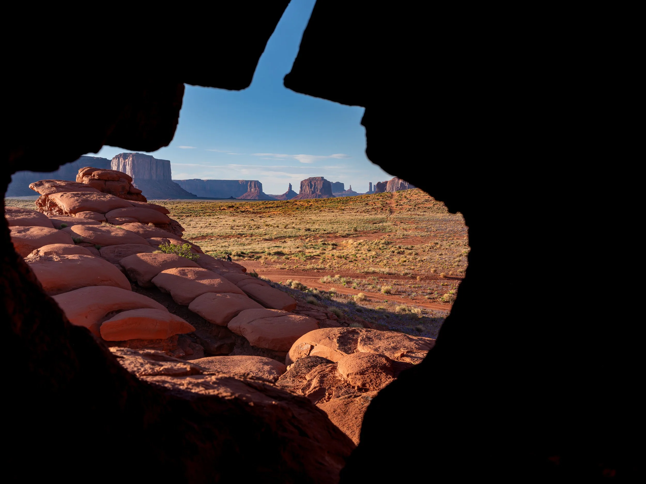 A view of Monument Valley.