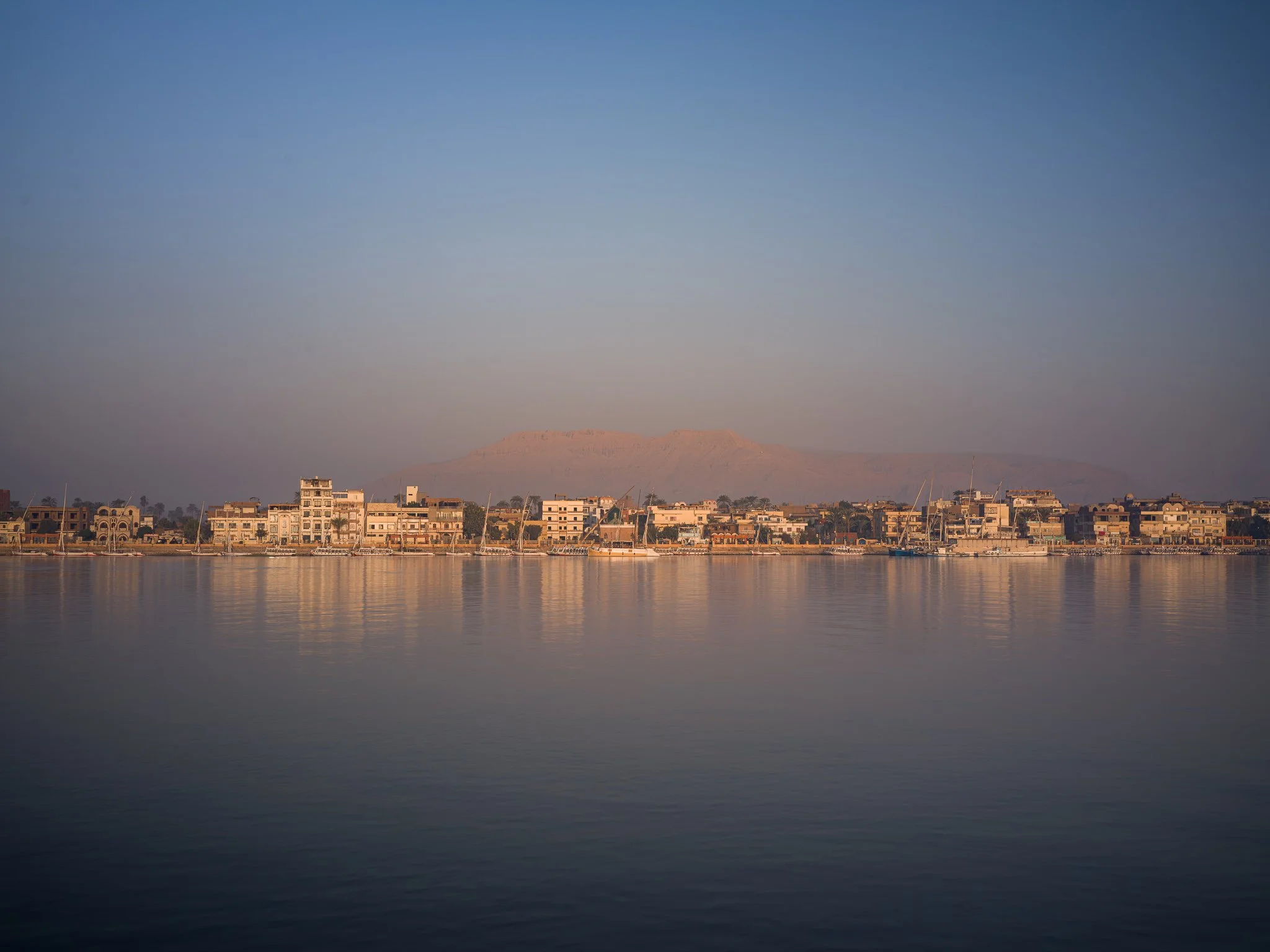 Luxor (with Valley of the Kings in the distance)