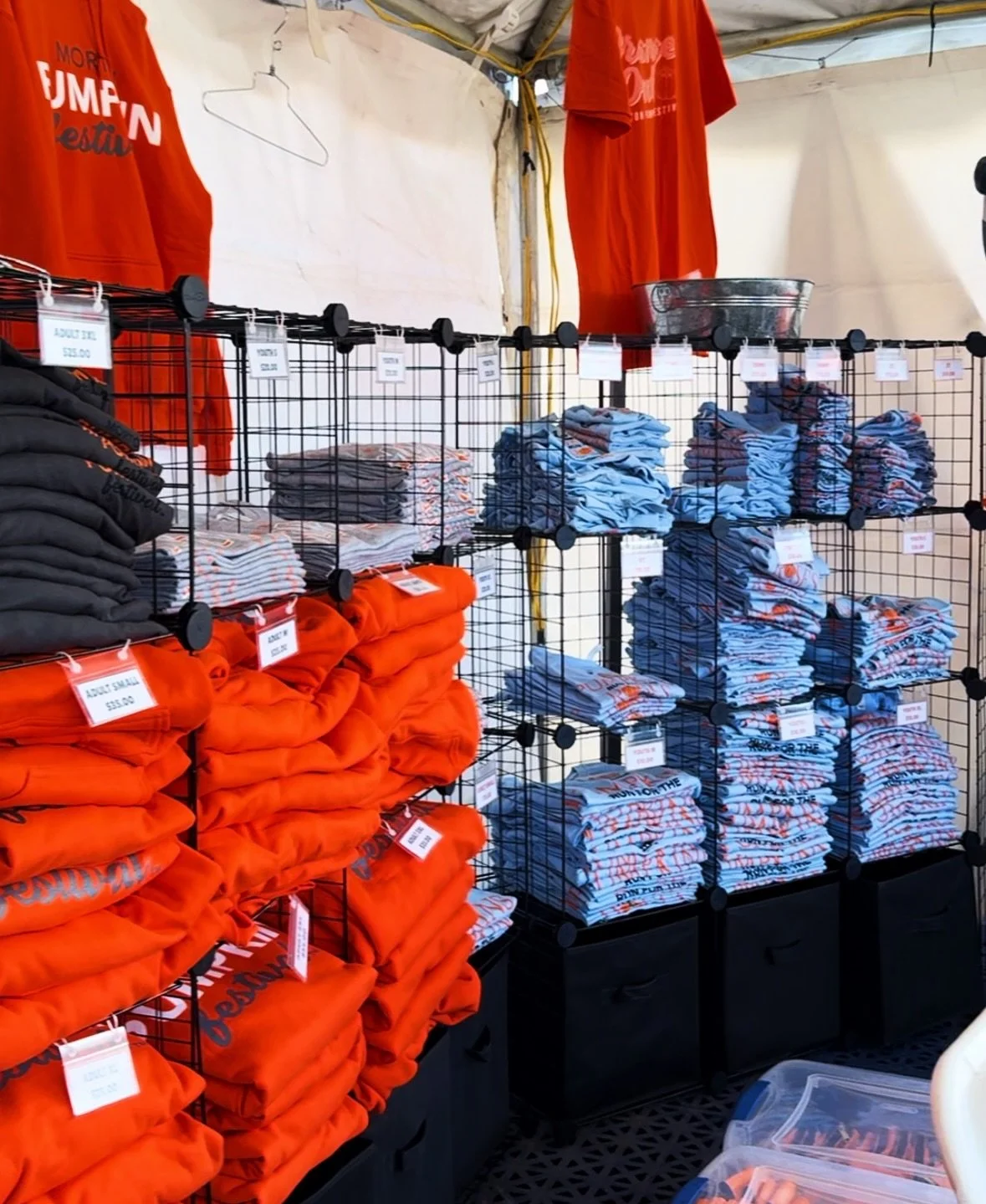 Everyone has been asking us about our Merch this year&hellip; we&rsquo;re so glad you all love it! 🤍 Be sure to swing by and pick something up! 🎃✨

#pumpkinparty #mortonpumpkinfestival #merch