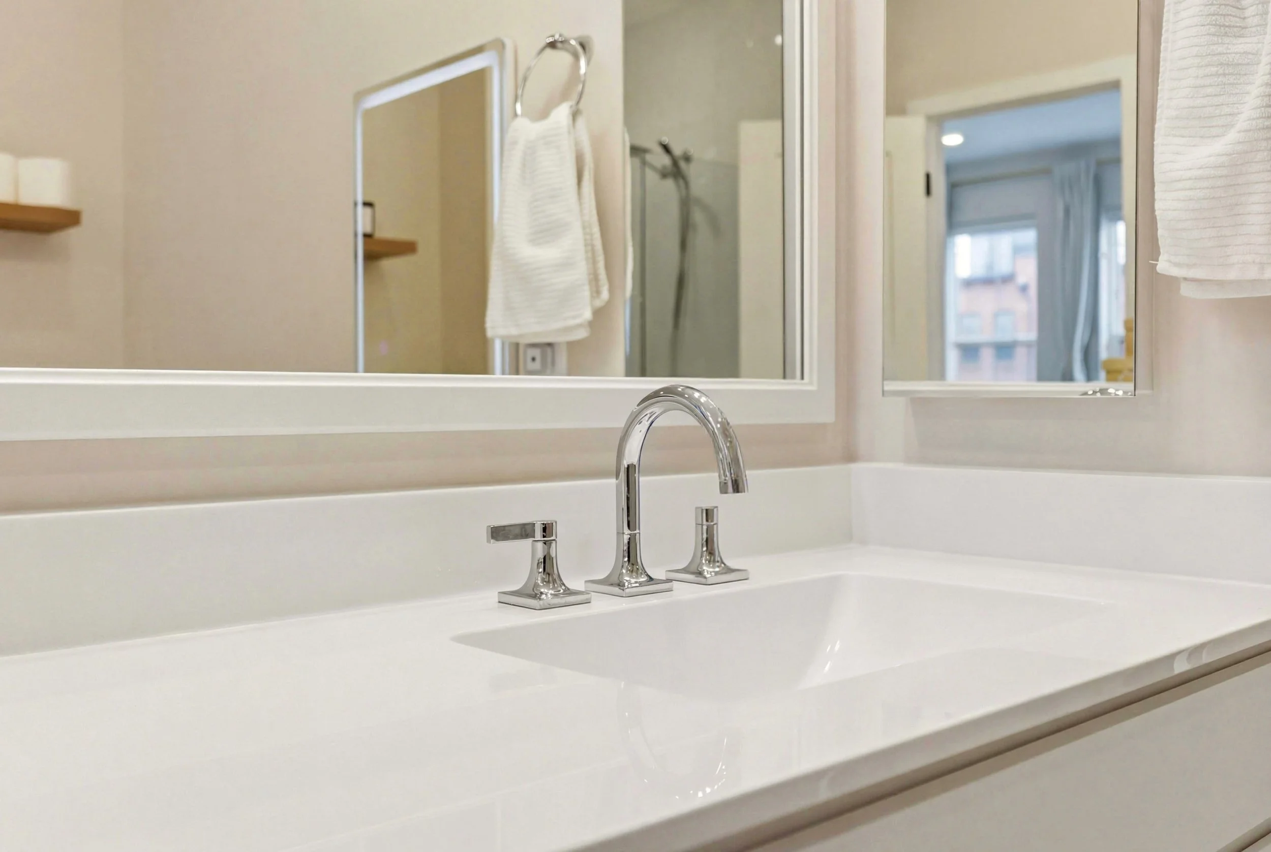 bathroom in real estate photography highlighting natural light in a Martinsburg wv home