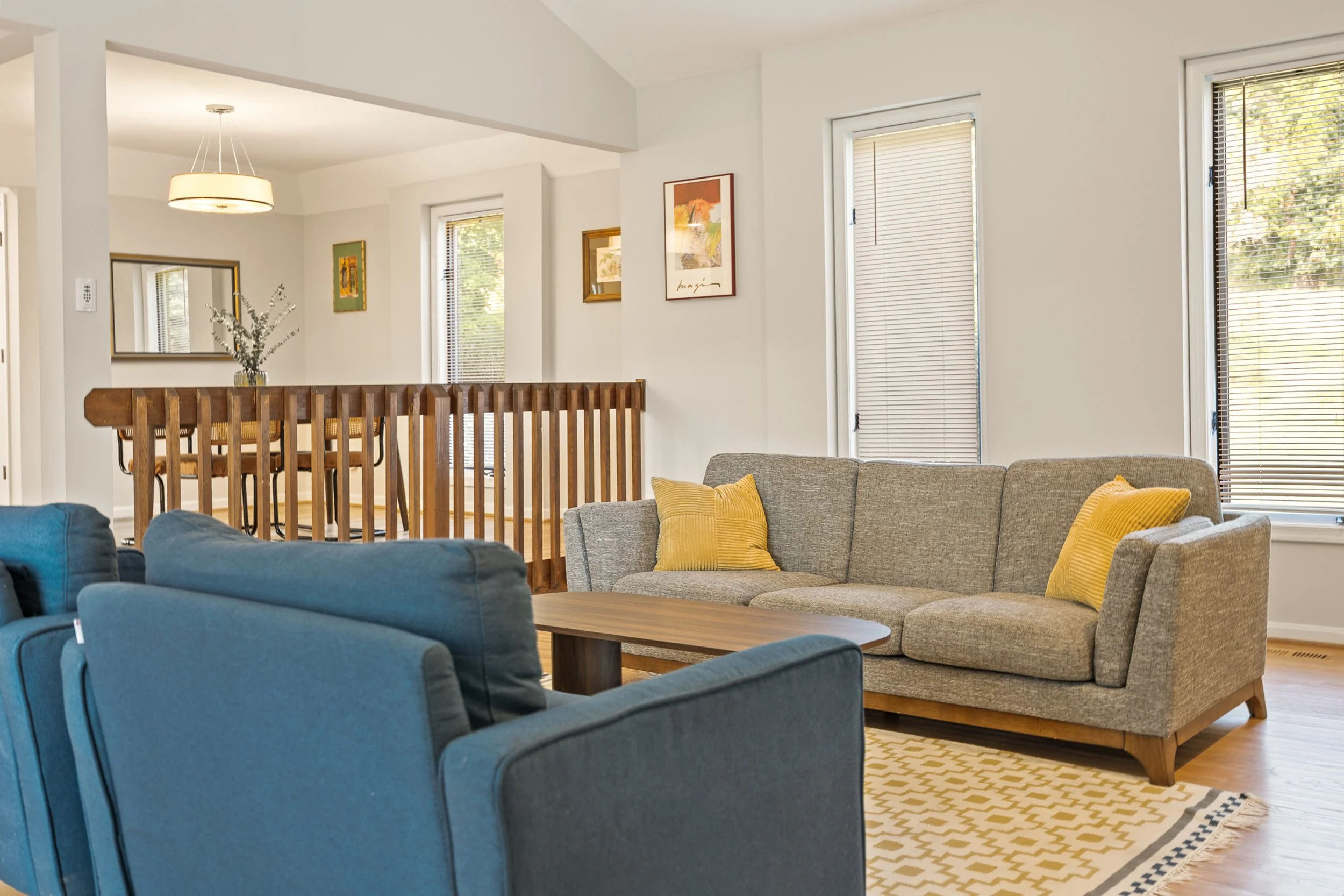 Interior real estate photography highlighting natural light in a Martinsburg West Virginia home