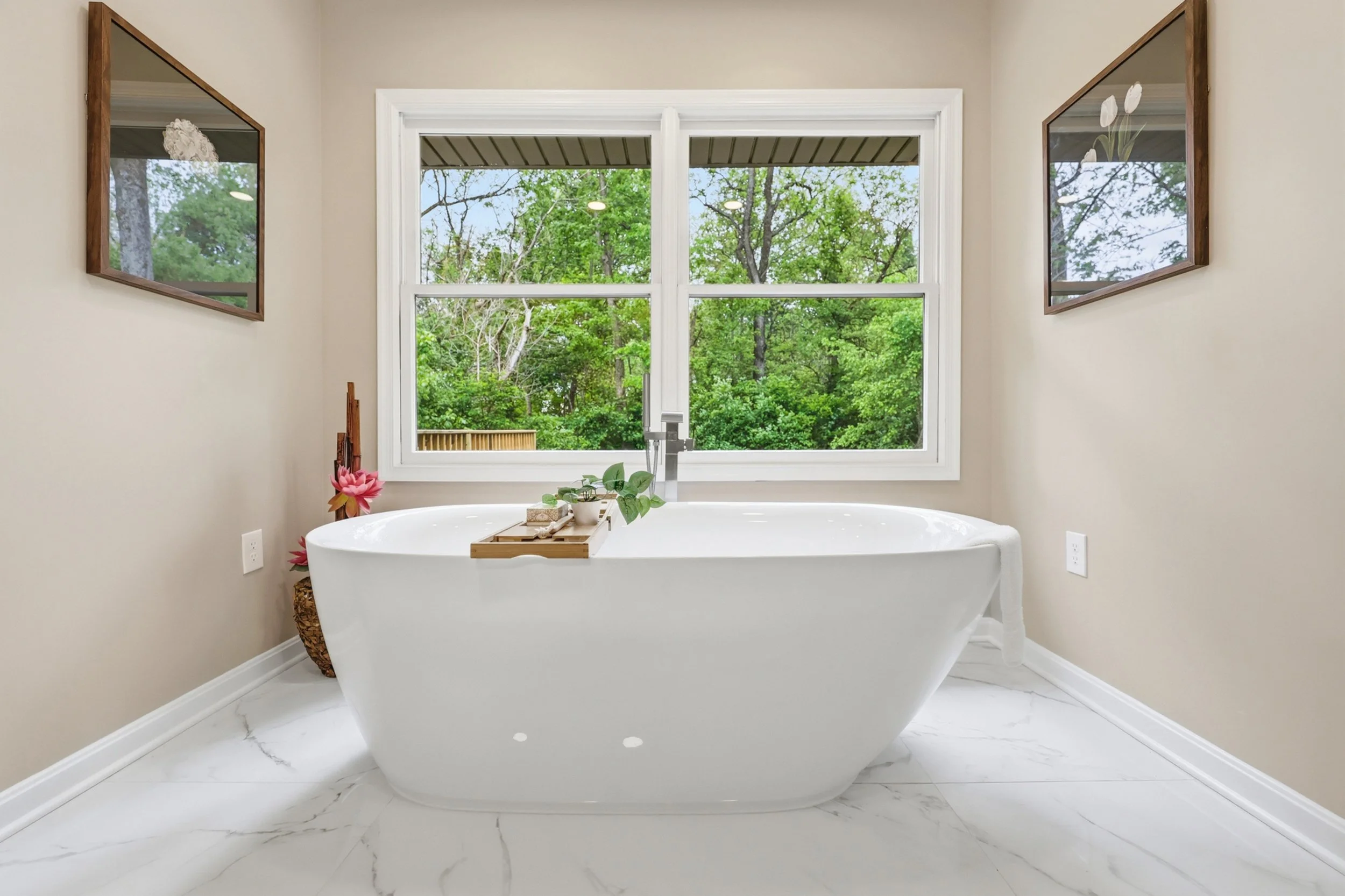 Bathroom real estate photography highlighting natural light in a Martinsburg wv home
