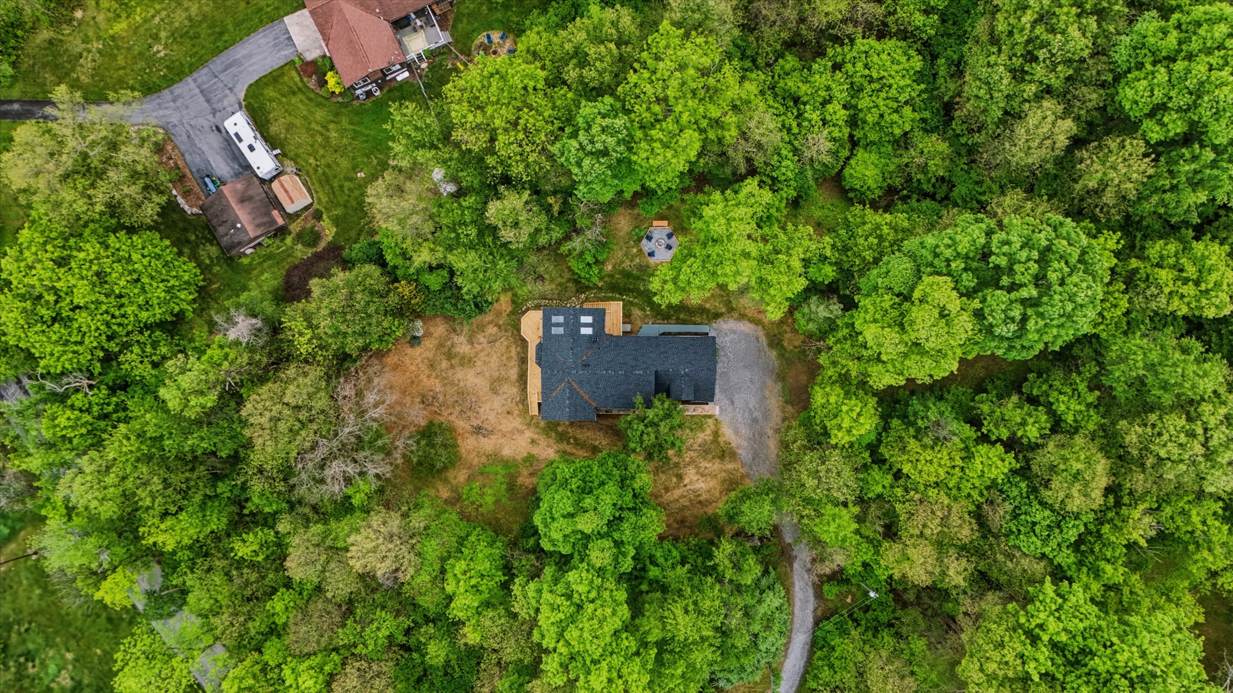 Exterior drone aerial listing photo for a Martinsburg West Virginia residential property