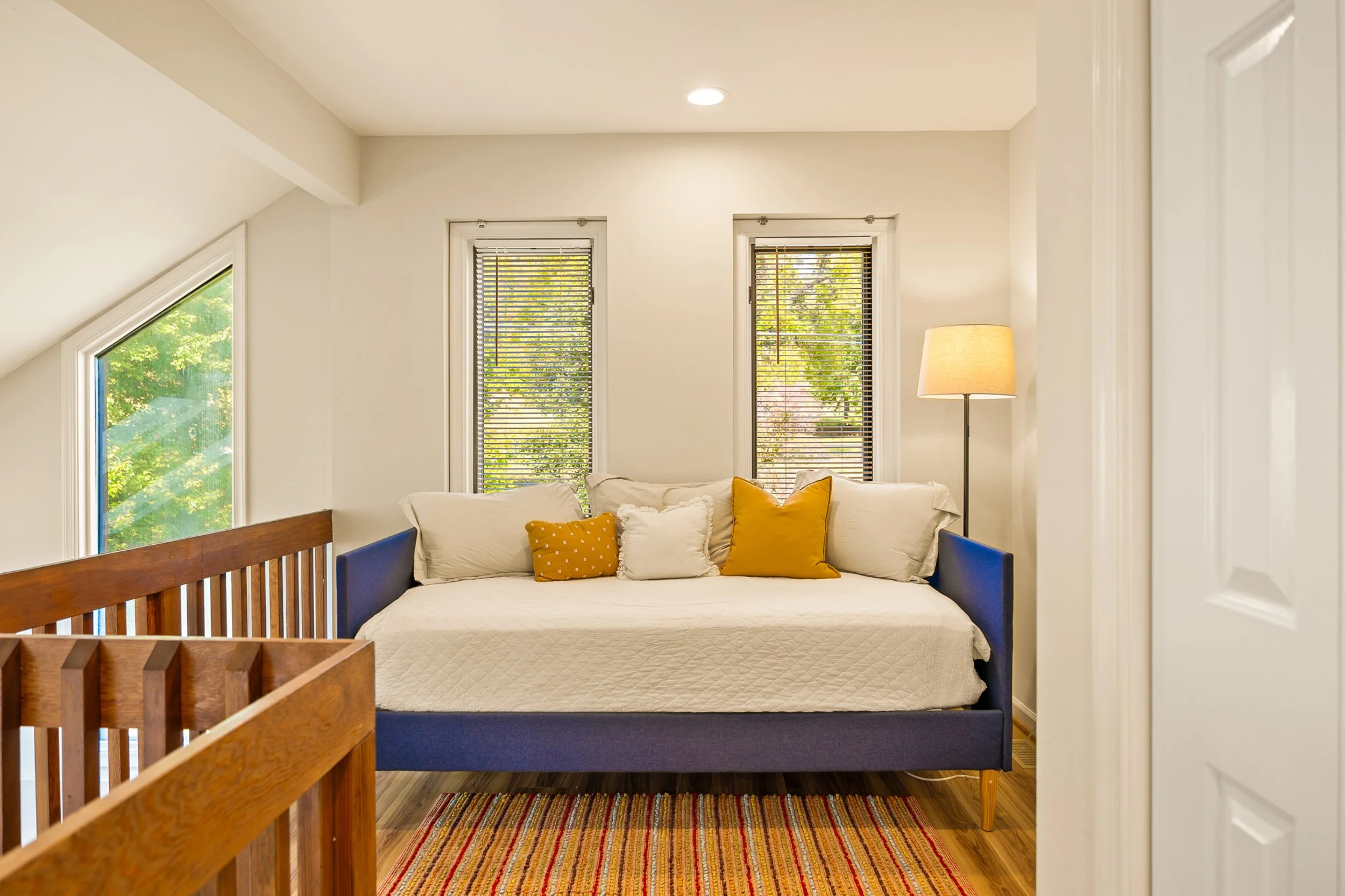 Bright living room photographed by a Martinsburg West Virginia  real estate photographer