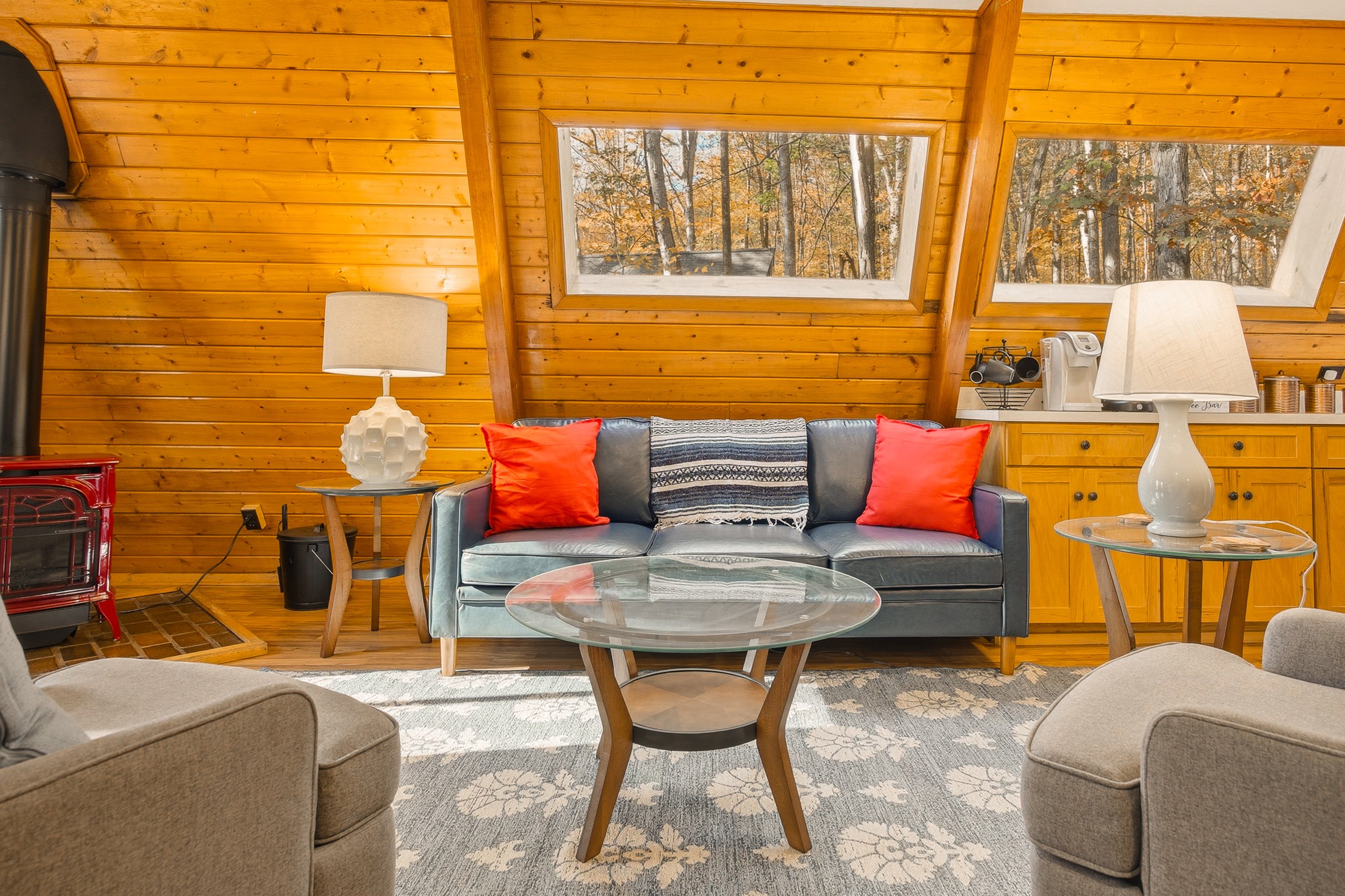 Bright living room photographed by a Martinsburg WV real estate photographer