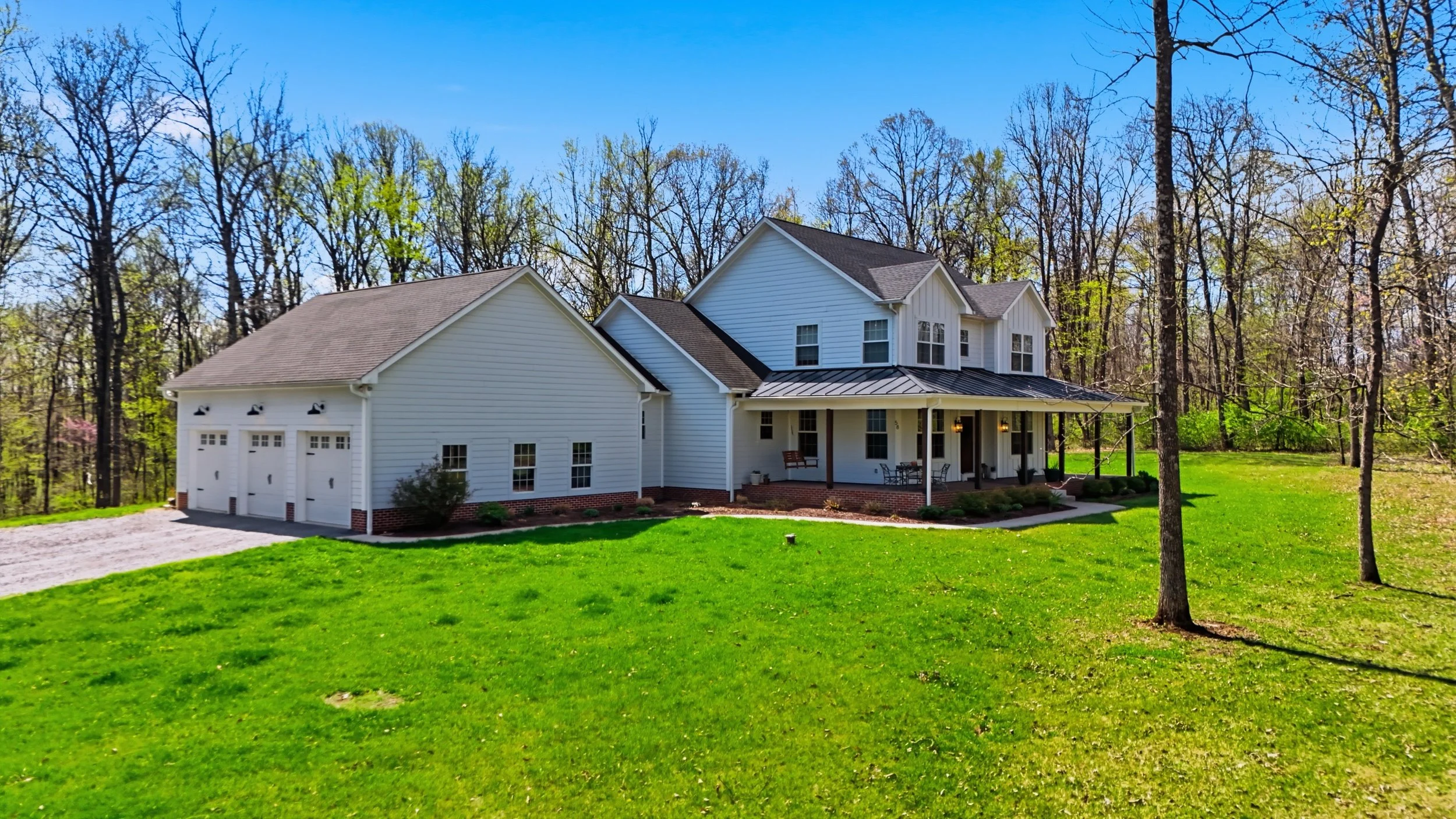 Exterior drone aerial listing photo for a Martinsburg West Virginia residential property