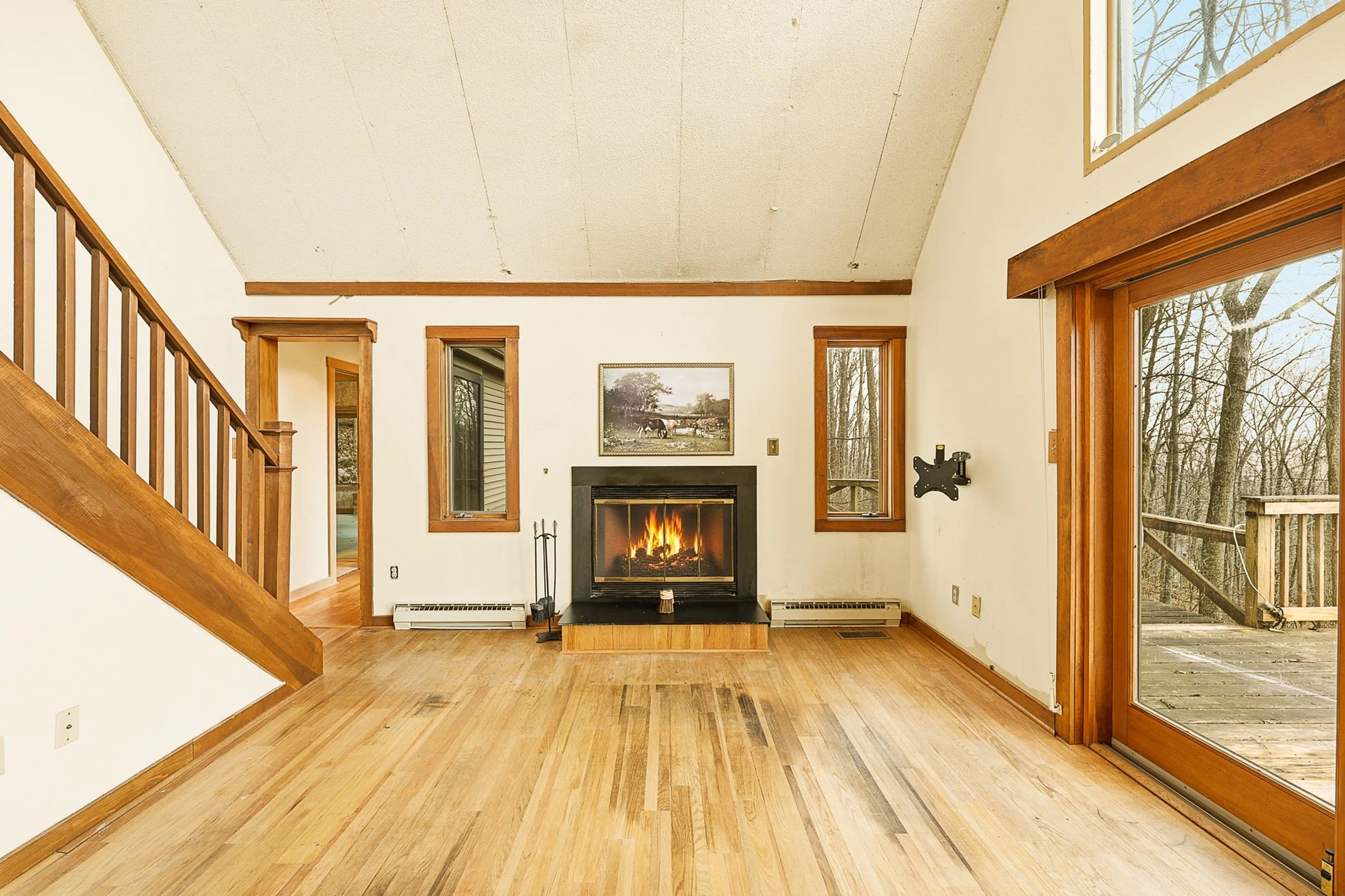 Bright living room photographed by a Martinsburg West Virginia real estate photographer