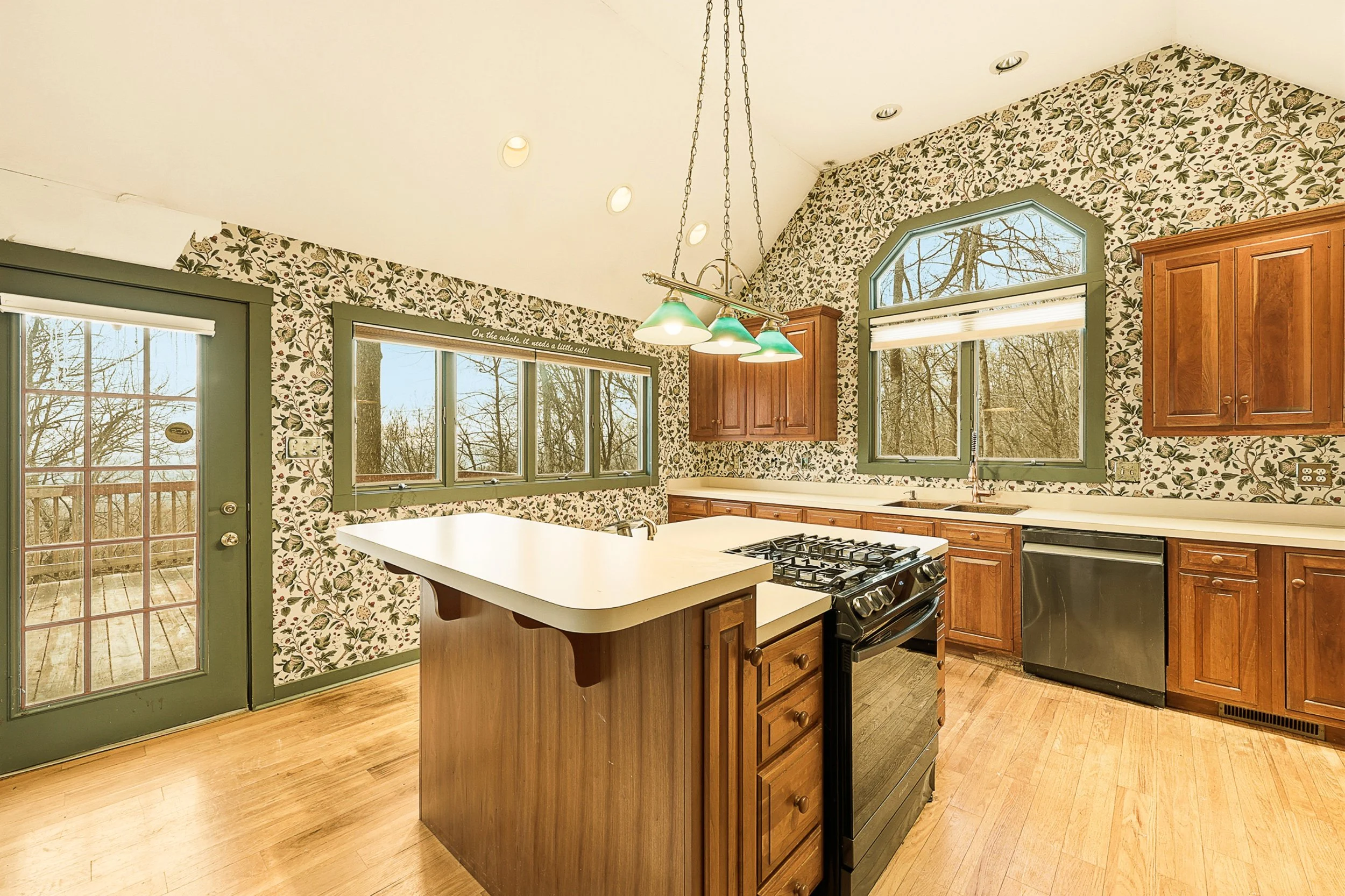 Clean modern kitchen interior photography for a Martinsburg West Virginia home listing