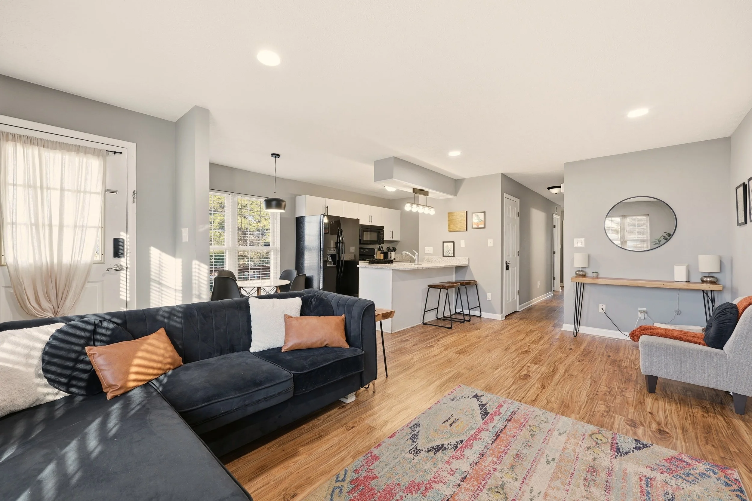 Interior real estate photography highlighting natural light in a Martinsburg West Virginia  home