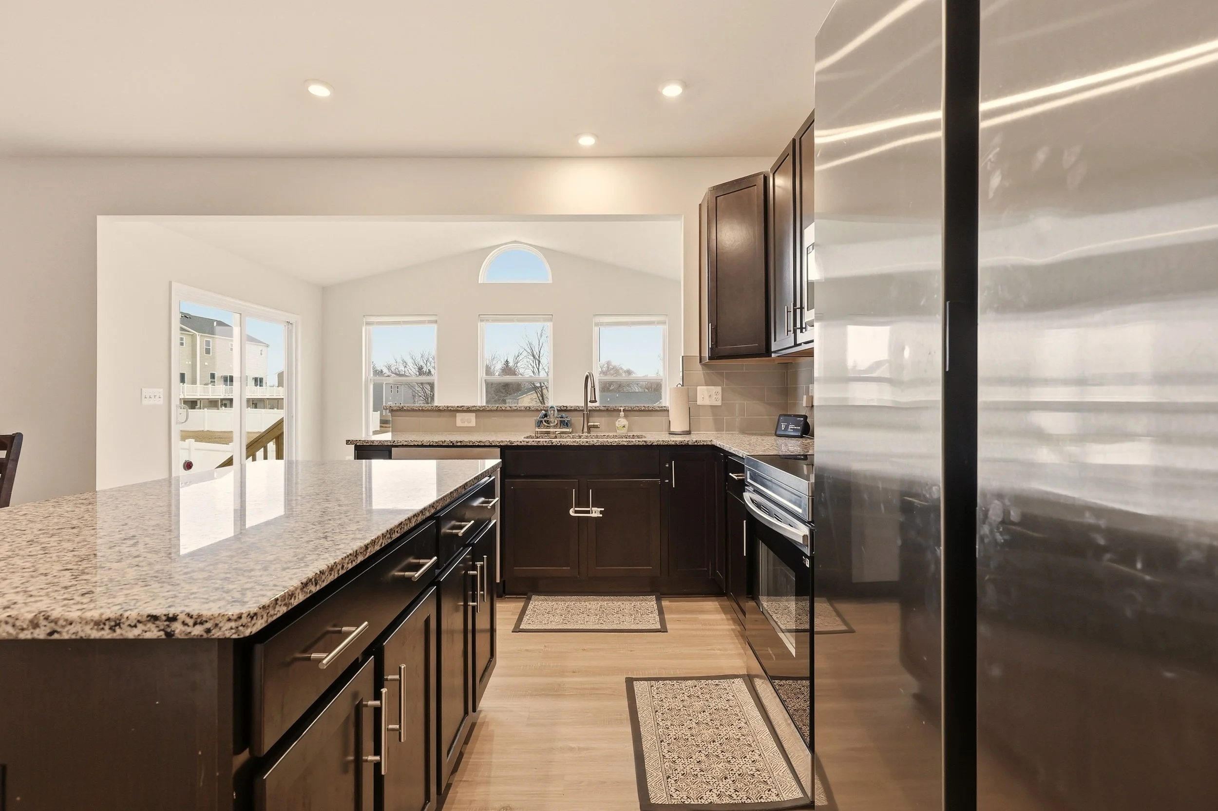 Clean modern kitchen interior photography for a Martinsburg West Virginia home listing