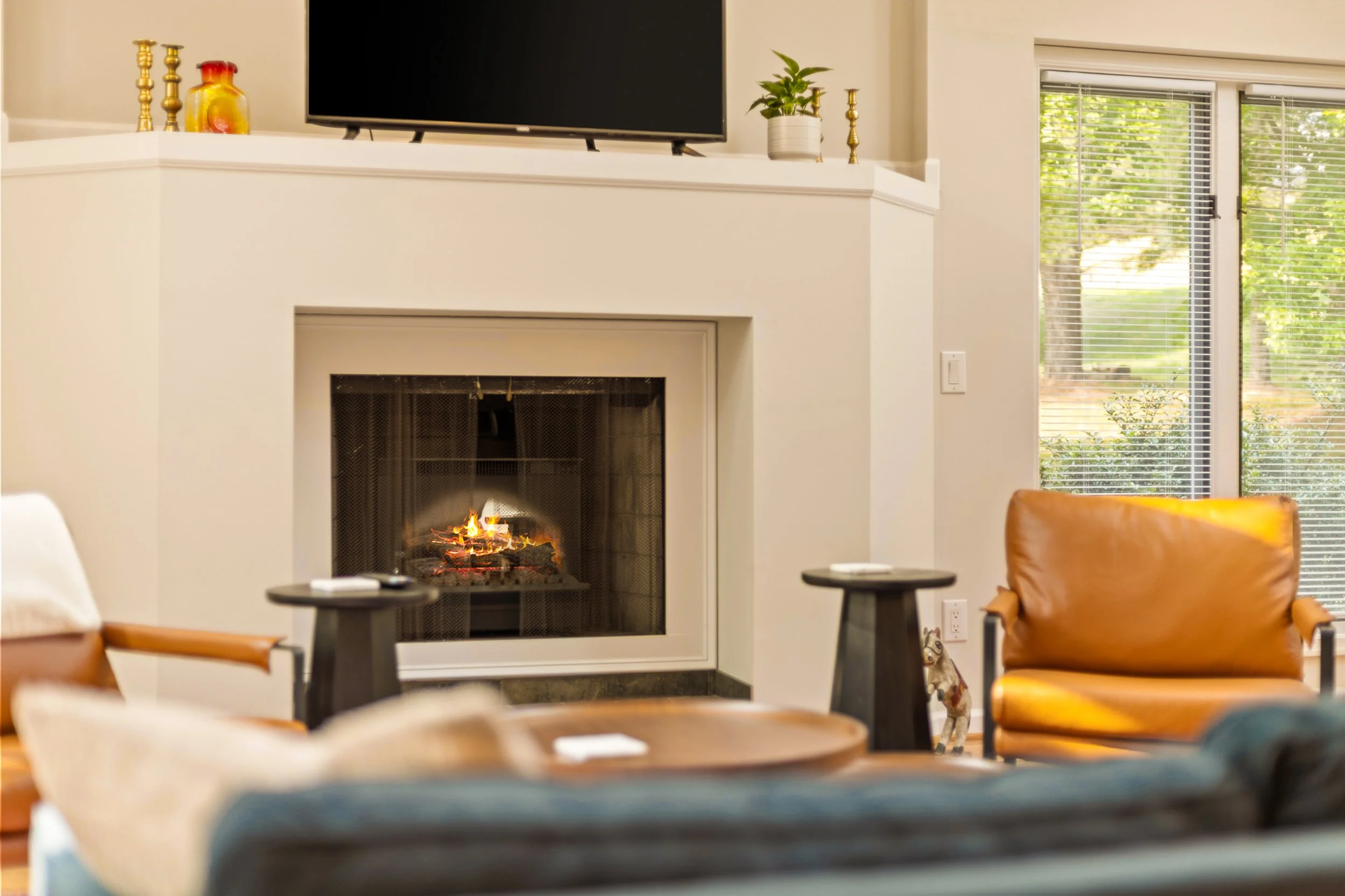 Bright living room photographed by a Martinsburg West Virginia real estate photographer