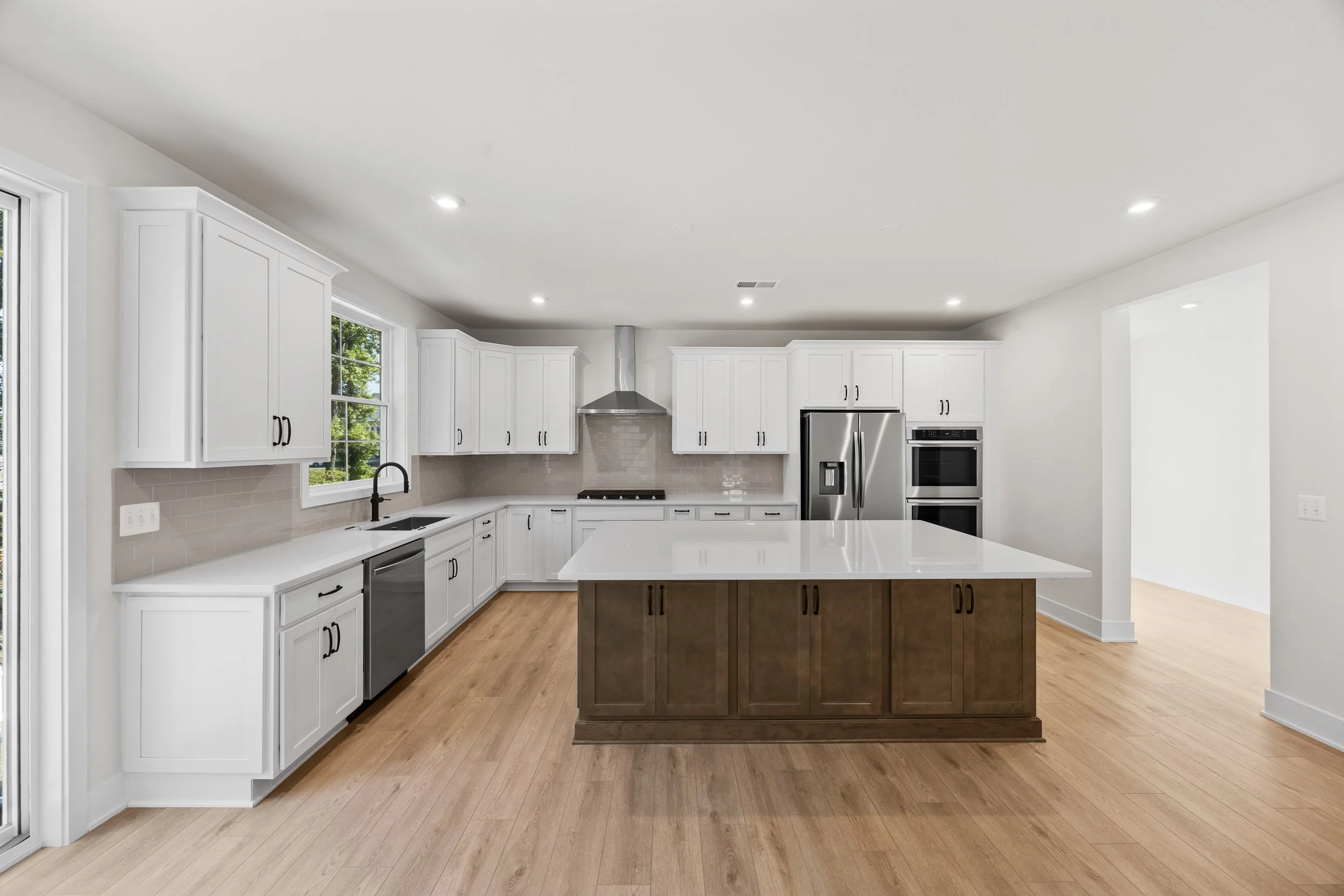Interior real estate photography highlighting natural light in a kitchen in Martinsburg West Virginia  home