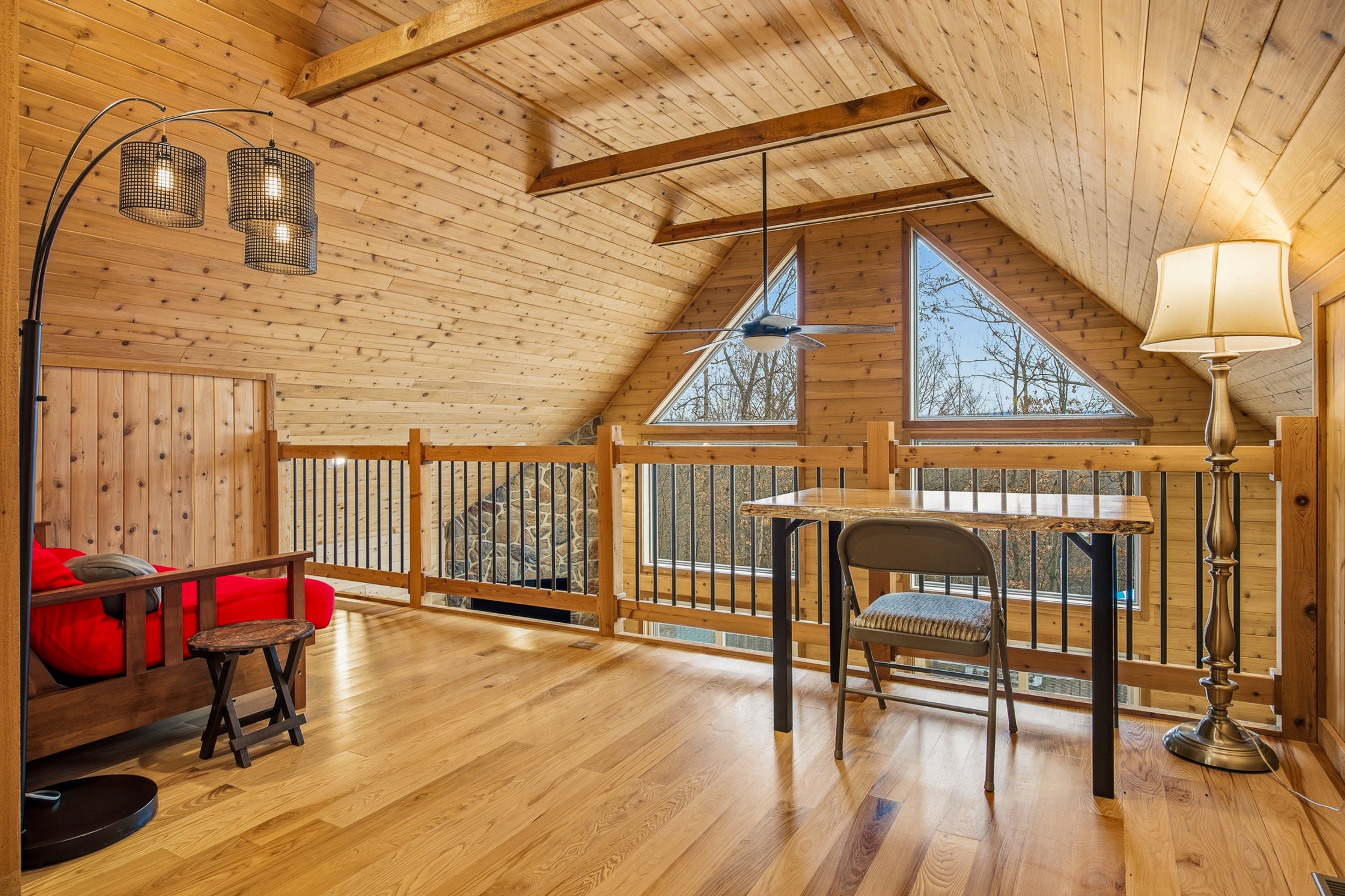 Bright loft photographed by a Martinsburg West Virginia real estate photographer