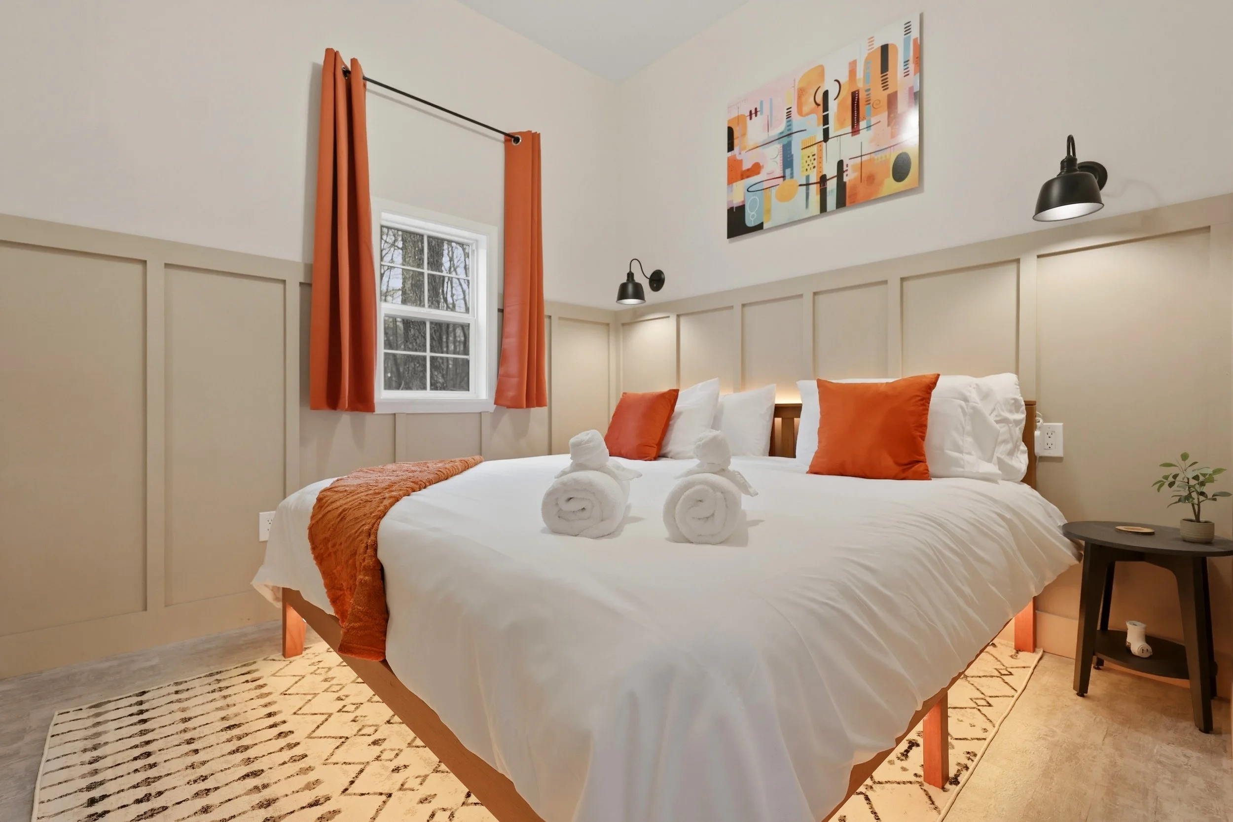 Airbnb Short term rental real estate photography highlighting natural light in a Berkeley Springs WV short term rental 