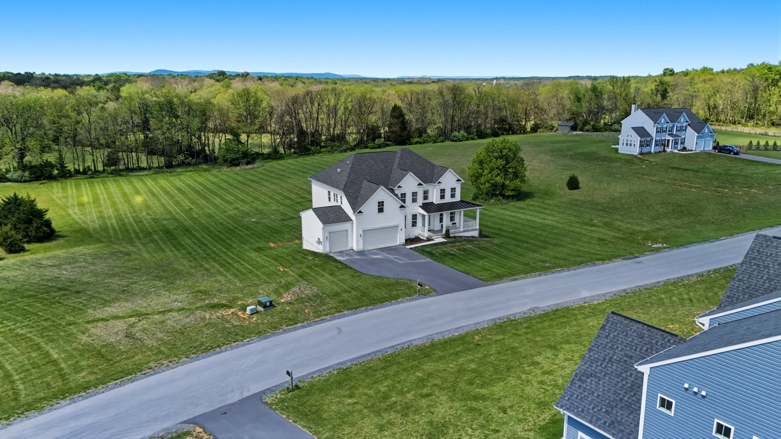 Exterior drone aerial listing photo for a Martinsburg West Virginia residential property