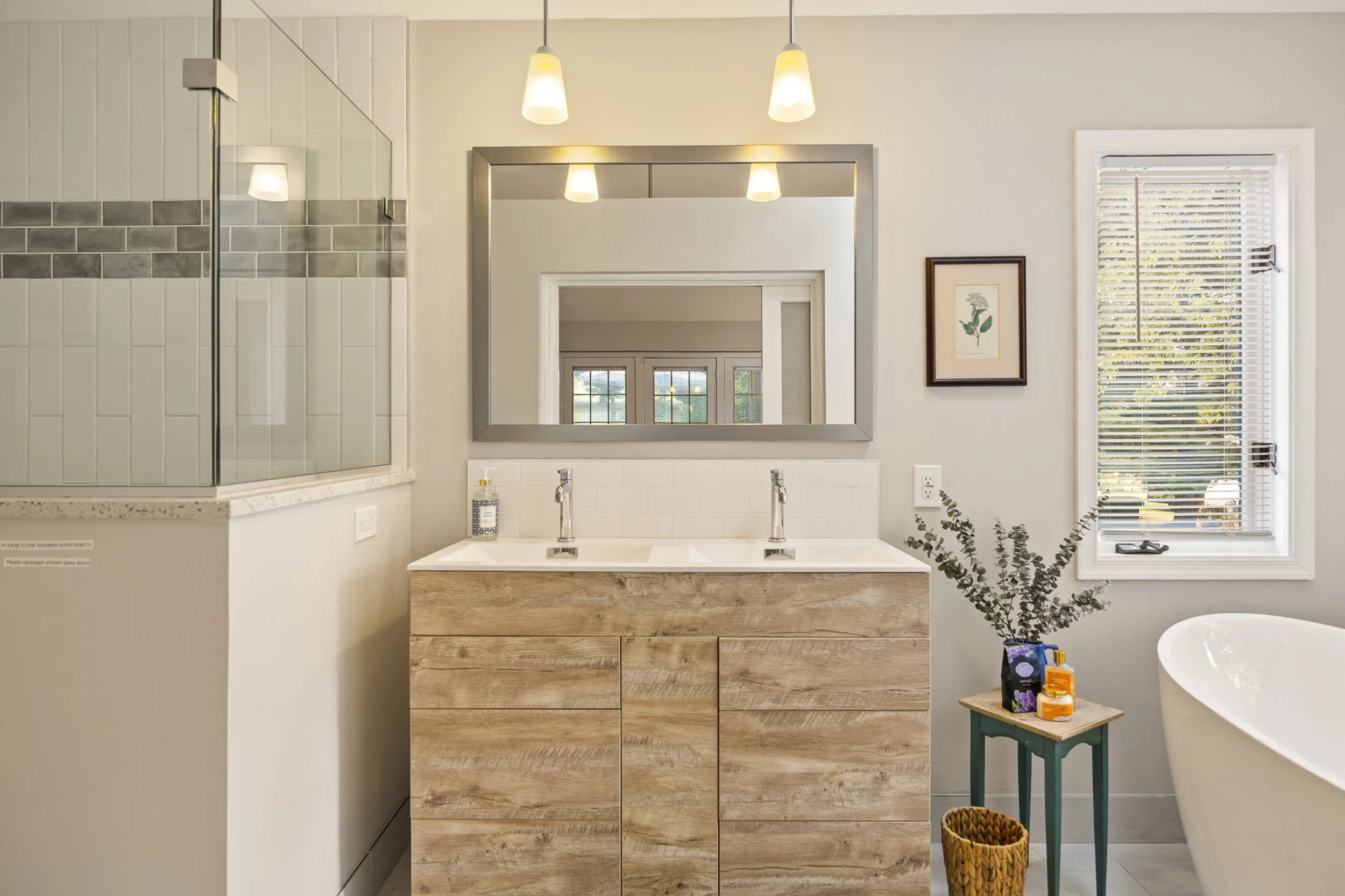 Bright bathroom photographed by a Martinsburg West Virginia real estate photographer