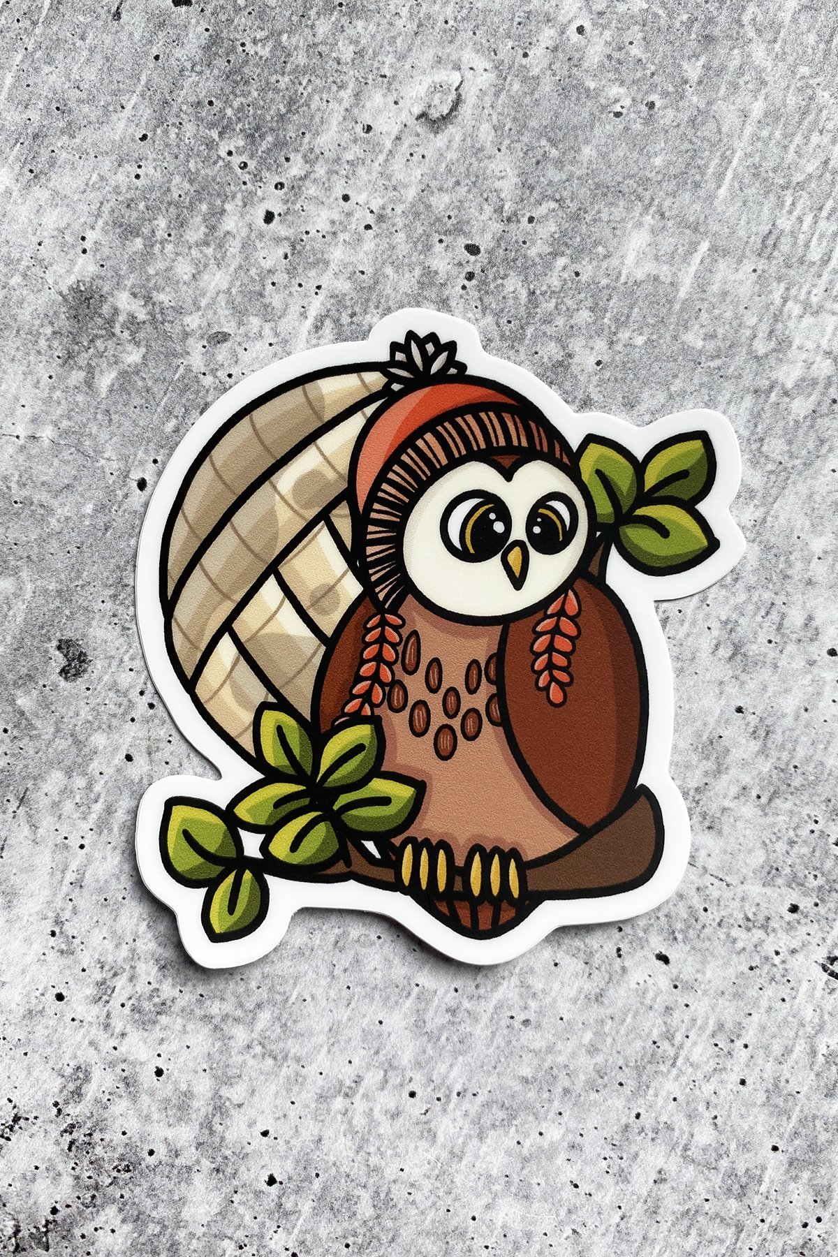 Cozy Owl Sticker