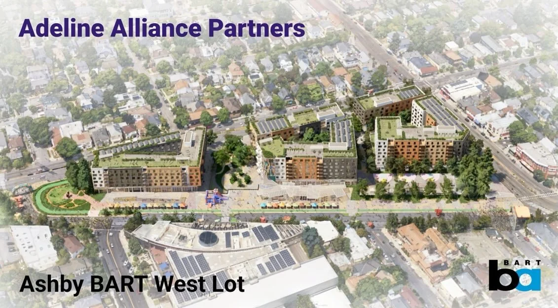 🚨 ASHBY BART WIN! 🚨
We did it! 🙌🏾💛

Yes Community Architects&mdash;alongside our Adeline Alliance fam&mdash;has been selected by the BART Board to lead the next phase of design at the Ashby BART station 🎉

That means:
 🏘️ 600+ new homes
 🏪 Ne