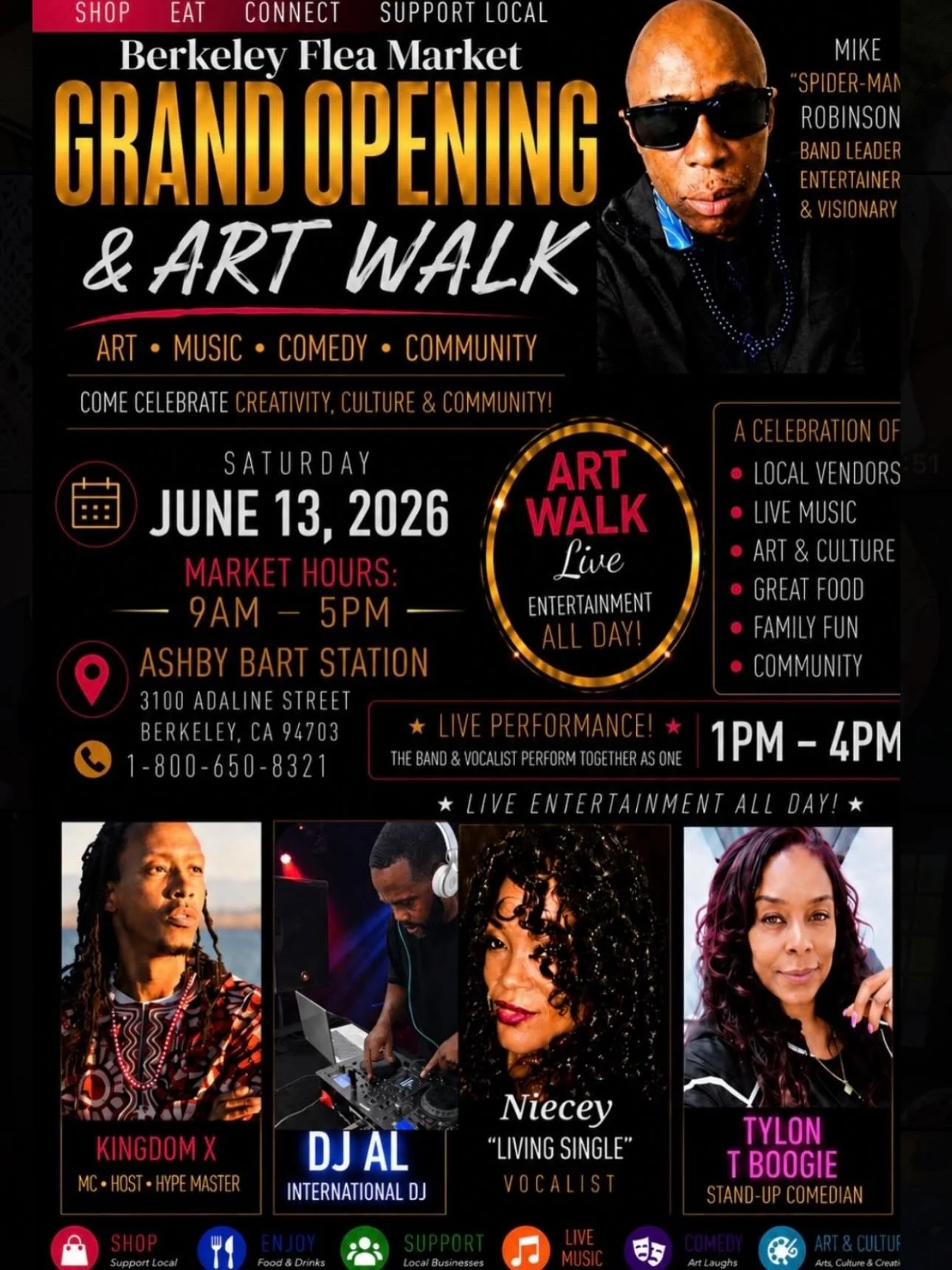 Pull up June 13th! Ashby BART Flea Market! 

As we work in partnership to design new affordable housing at the Ashby BART parking lot, we&rsquo;re holding that history &mdash; and future &mdash; close.

Come celebrate and convene with community at th