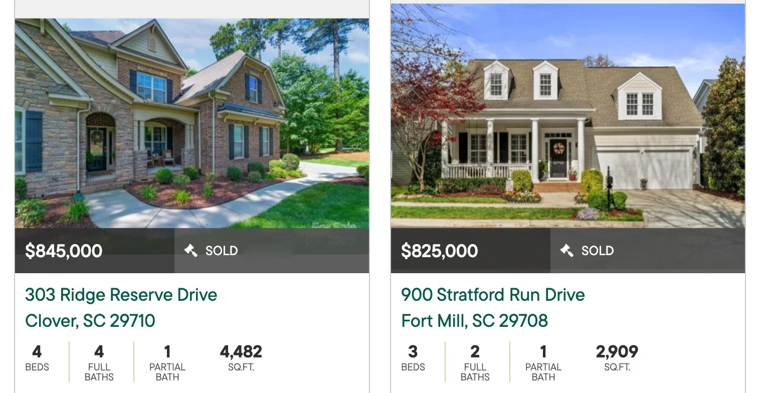 Recent Sales $850K