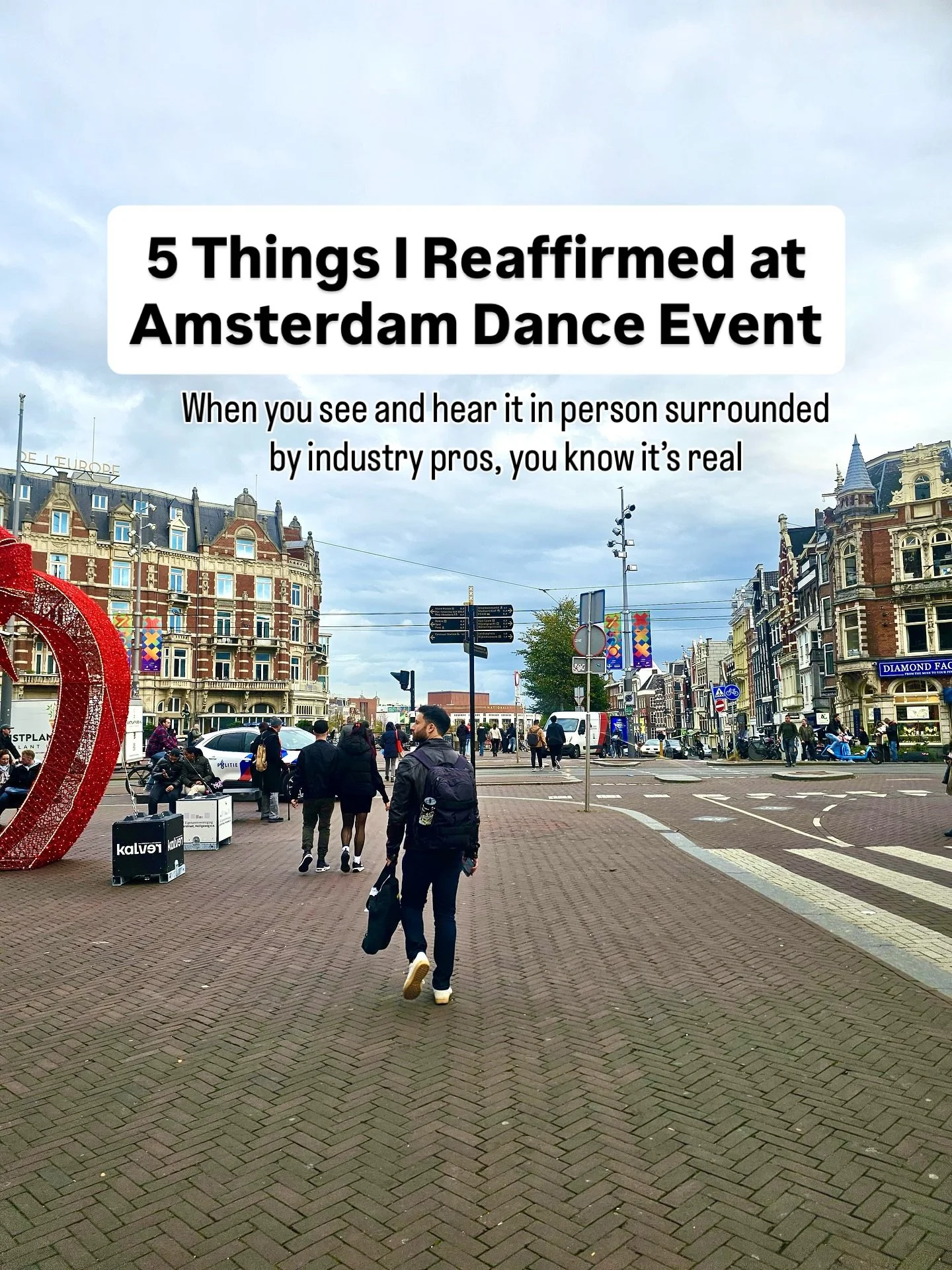 @amsterdamdanceevent is one of the largest music conferences in the world and it takes over the city of Amsterdam each year. It’s about connecting the industry from every corner of the globe and sharing perspective to lift people up. 
Attendin