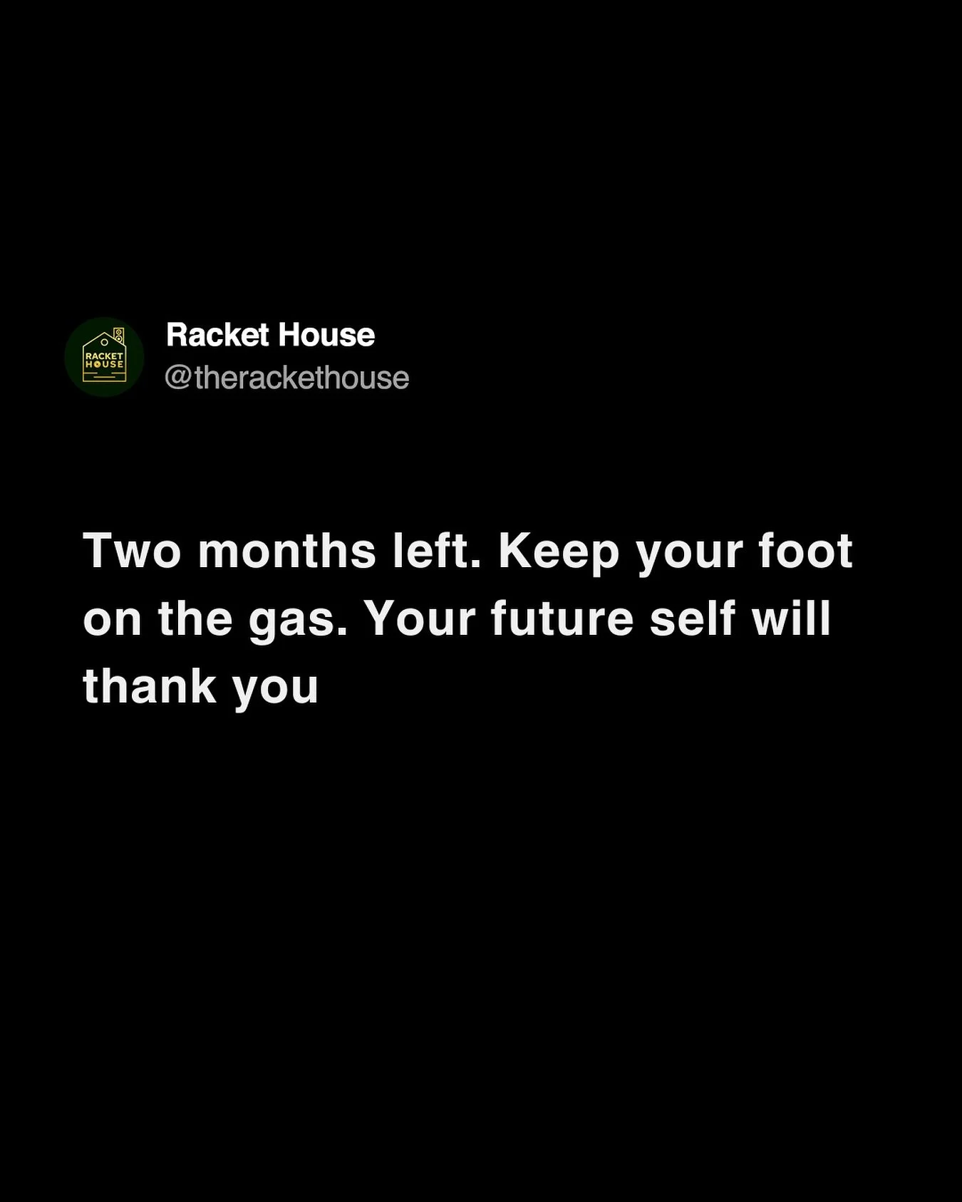 Less than 60 days to make it count. Don&rsquo;t let your future self down. Send this to yourself and all your artist friends out there