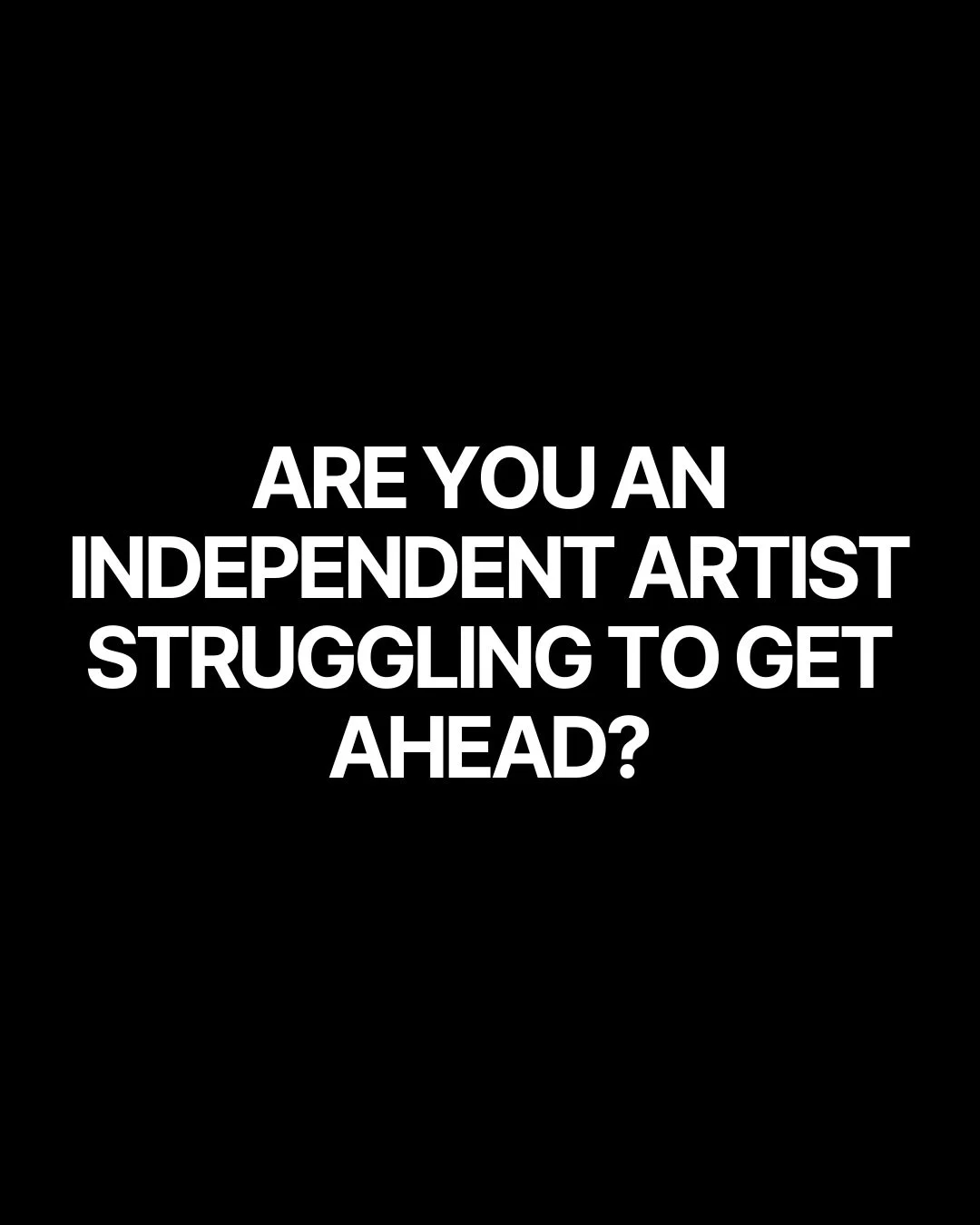 Comment &ldquo;PLAYBOOK&rdquo; and we&rsquo;ll send you a link to join. We know how hard it is to be an independent artist and our mission is to help as many as possible with clear direction. See you there. 

#independentartist #indieartist #unsigned