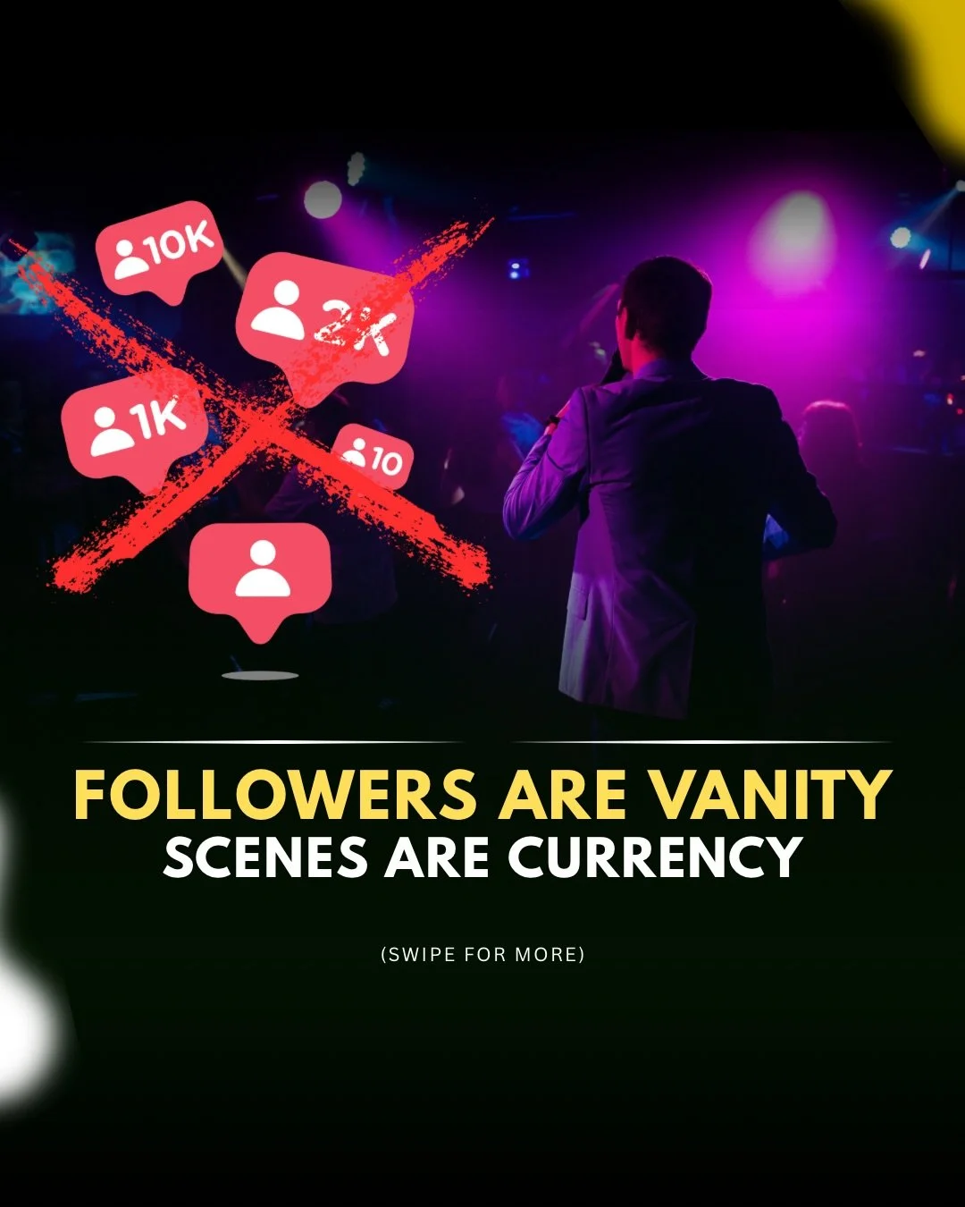 Stop chasing vanity metrics and start building your scene. Comment &ldquo;FAN&rdquo; for the free guide