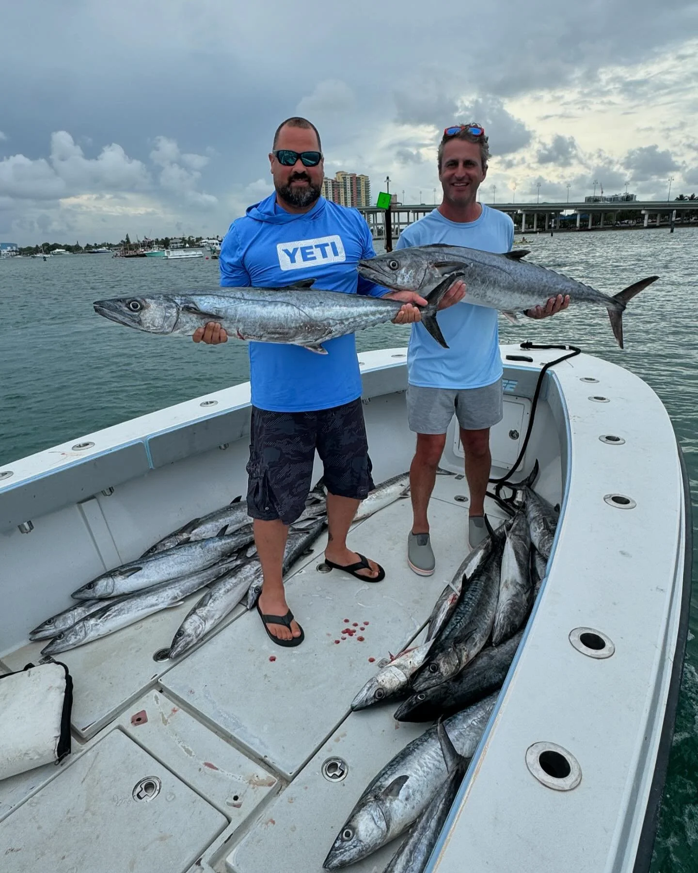 Scott Hughes, Mark Richards and Jason Balloti showing off their skills on the water for a great cause!  Team CSCI reeled them in at the 15th Annual Big Dog &amp; Fat Cat KDW (King Fish, Dolphin and Wahoo) benefiting Second Chance Puppies &amp; Kitten