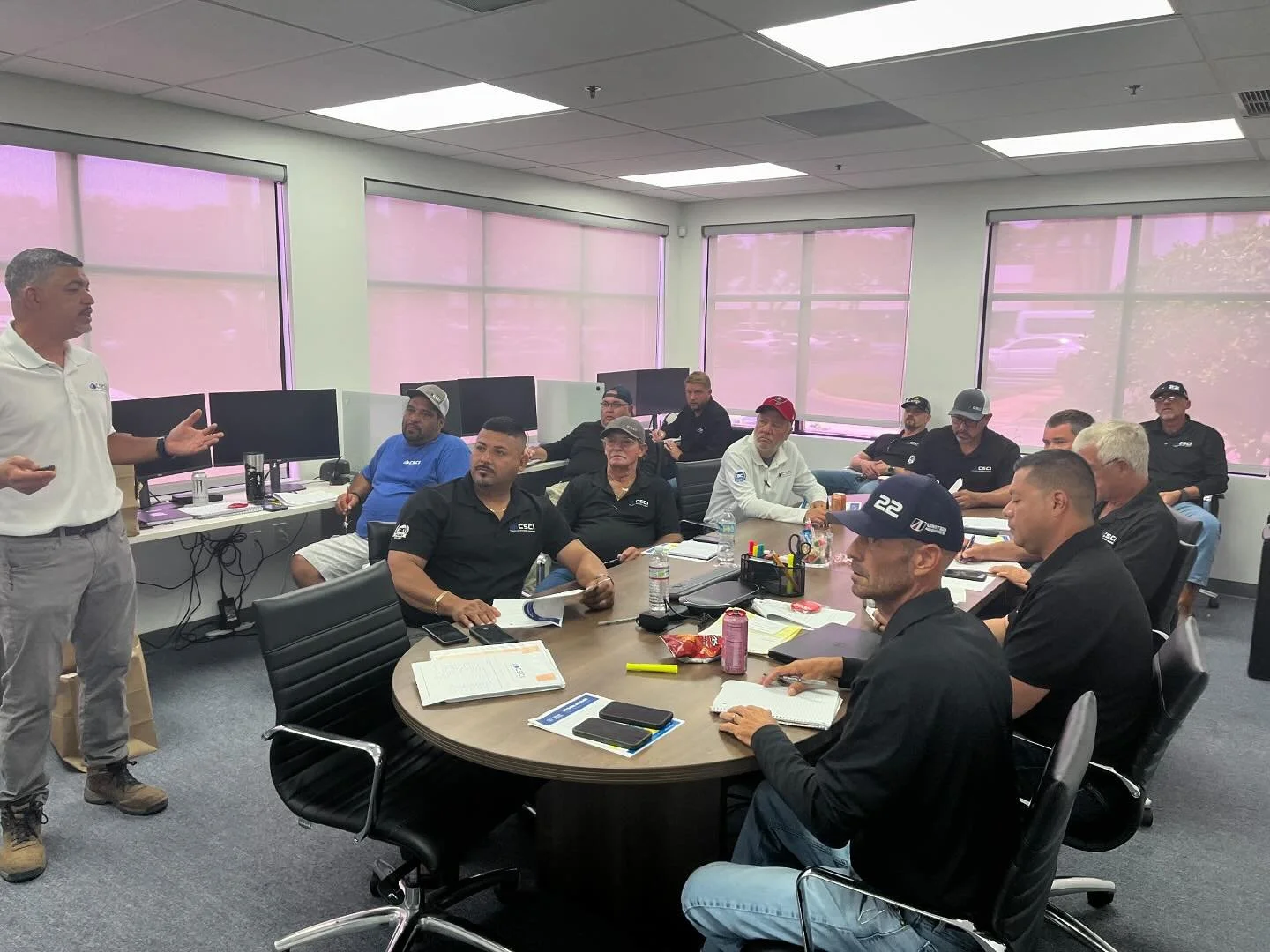🔧👷&zwj;♂️ At CSCI, safety is our top priority! We are proud to have a team dedicated to maintaining a safe work environment. Our Safety Manager, Dimas Titas, recently provided comprehensive training for our VP of Construction, Senior Area Managers,