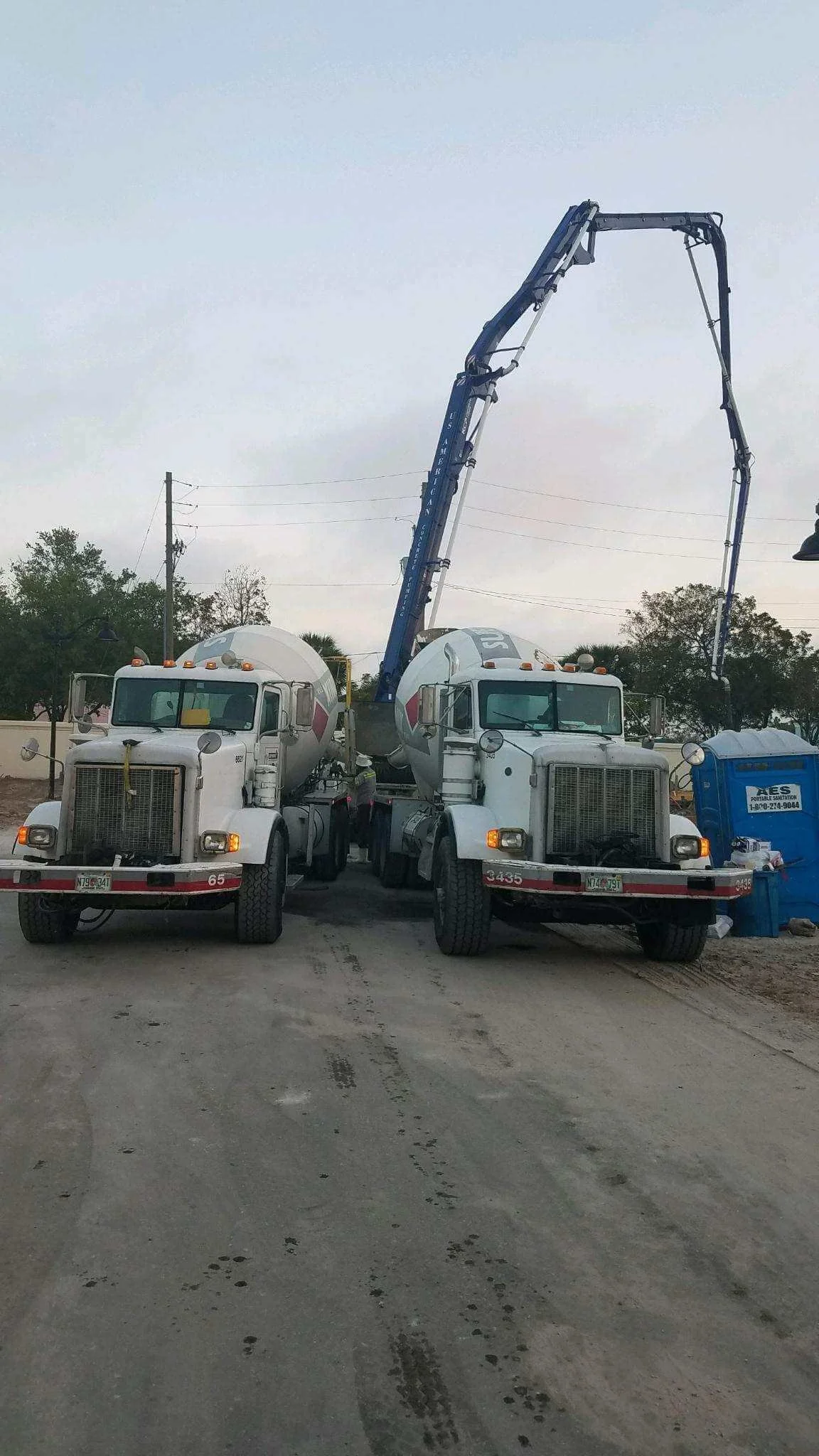 A slab pour at the Cricket Club by D.R. Horton in Lauderhill, FL.