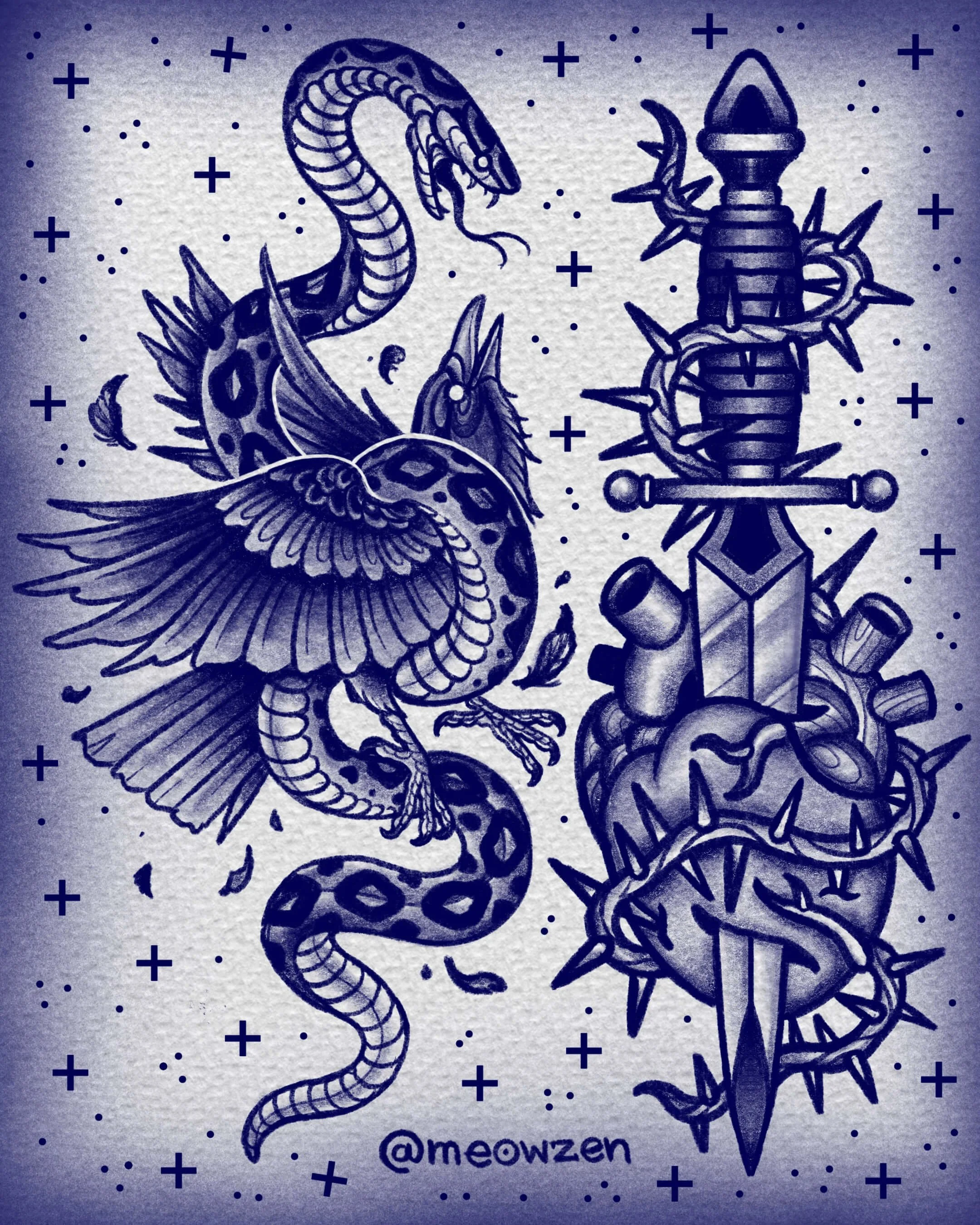 CLAIMED: LEFT CROW/SNAKE