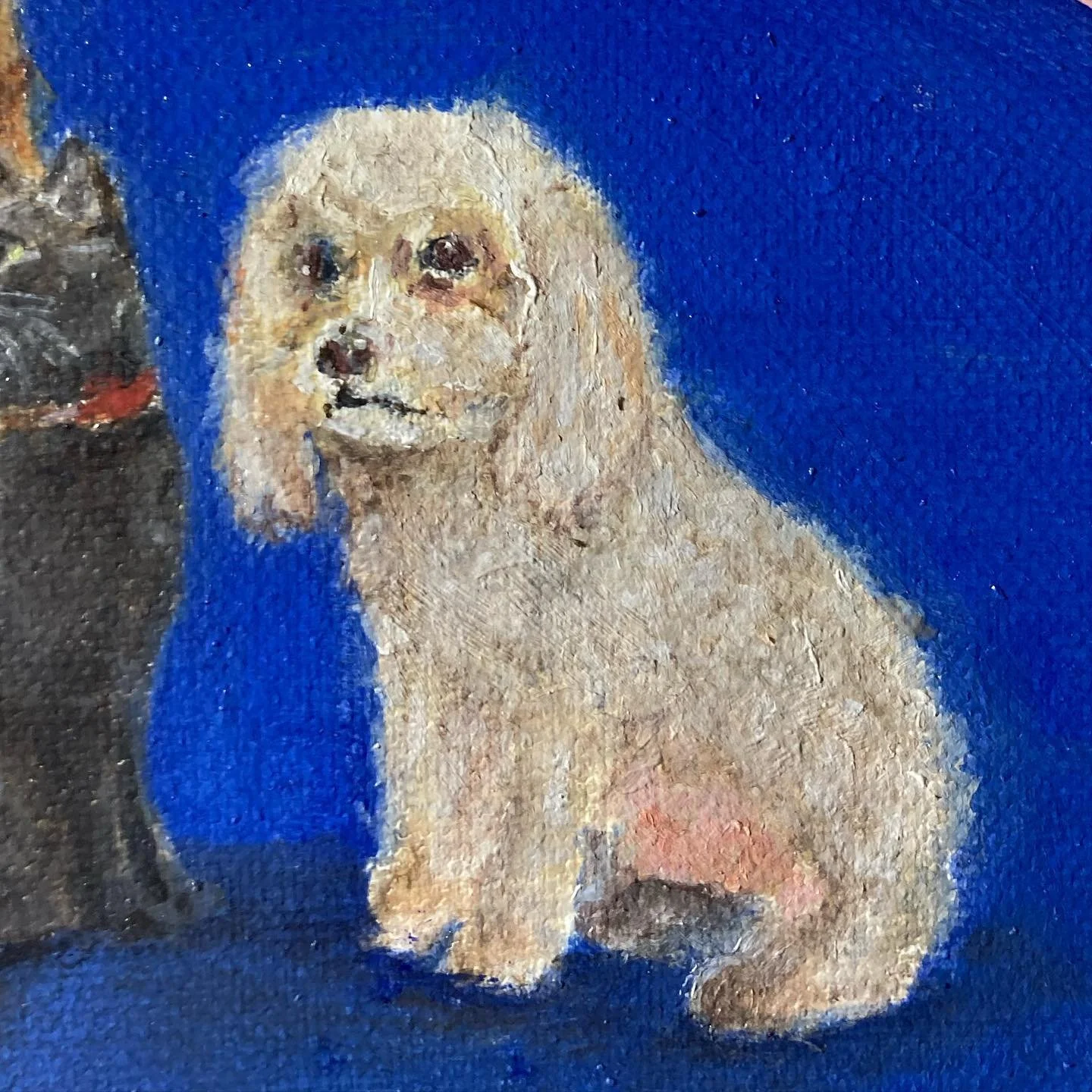 Ernesto y su manada 
Óleo sobre tela 
20X25 cm 