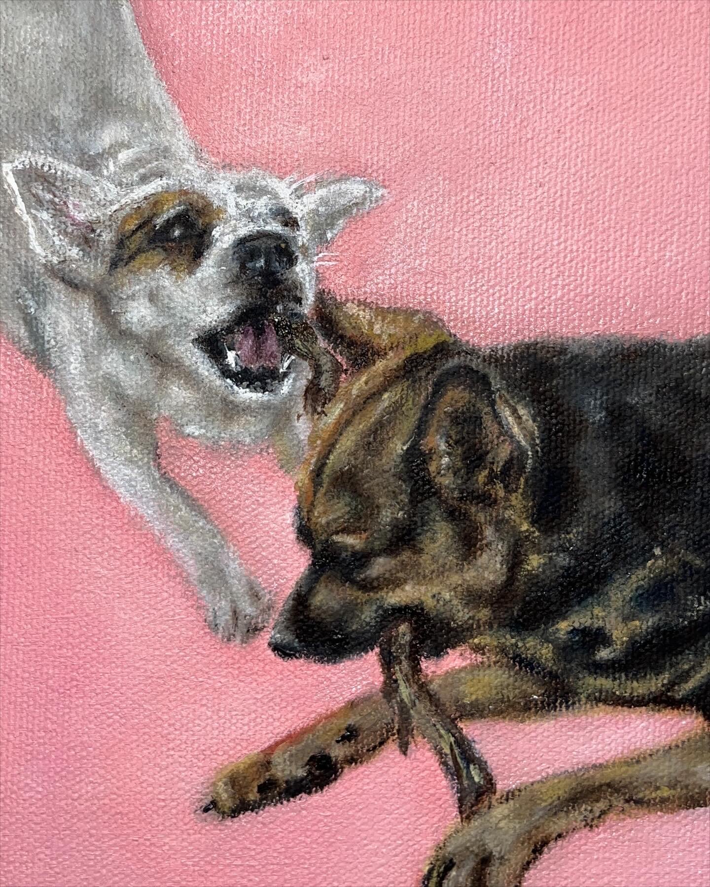 Fede y Covi 
25 x 35 cm 
Óleo sobre tela