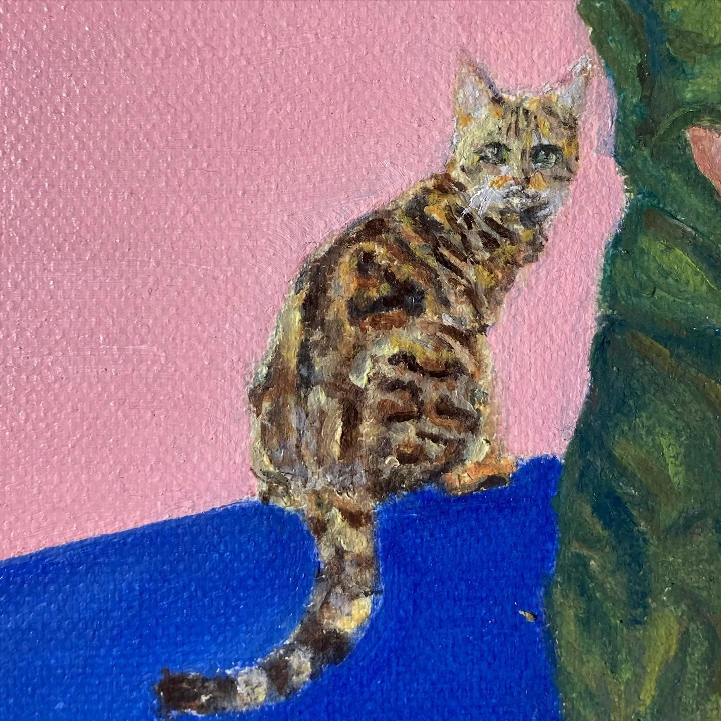 Ernesto y su manada 
Óleo sobre tela 
20X25 cm 