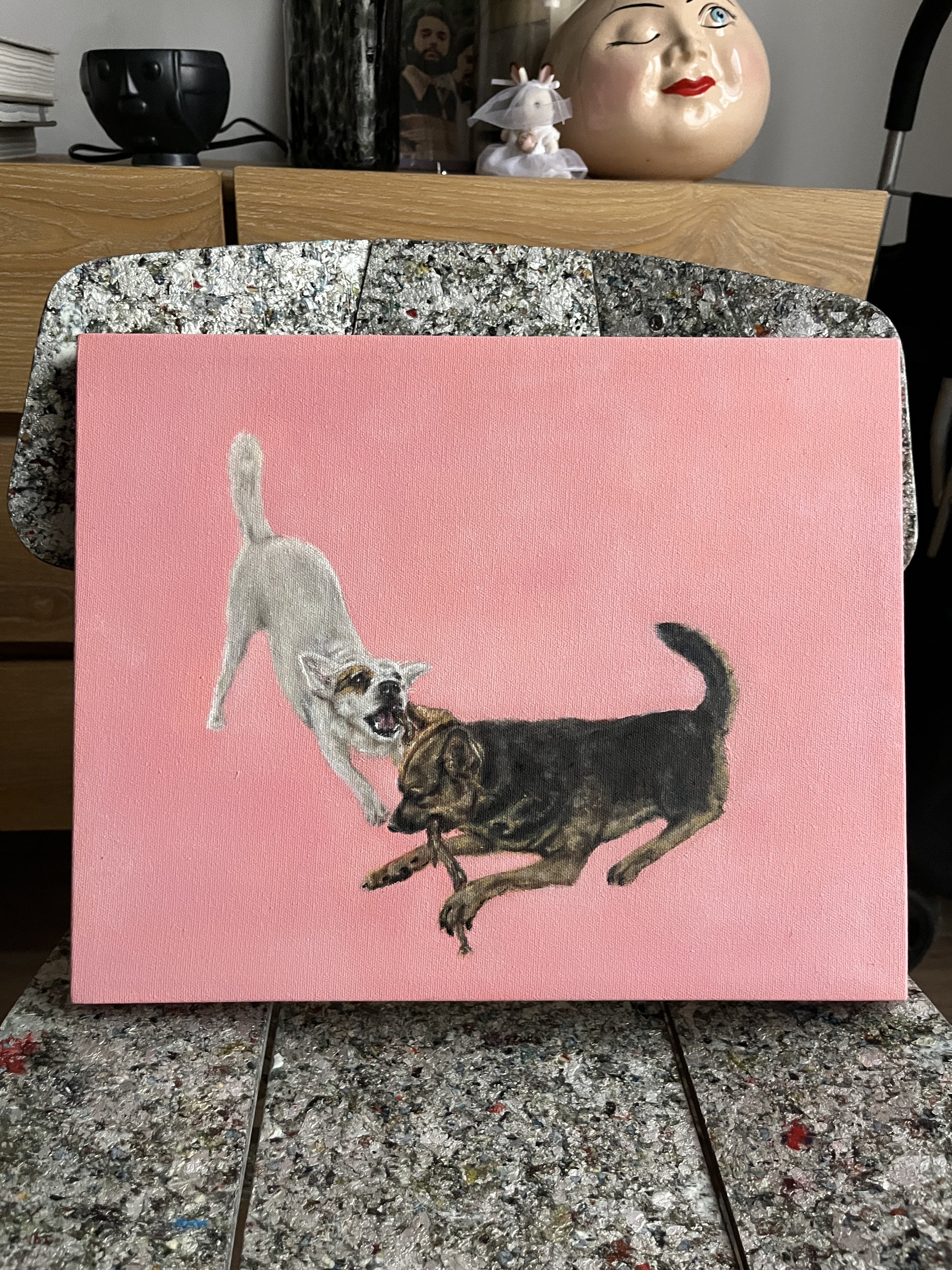 Fede y Covi 
25 x 35 cm 
Óleo sobre tela