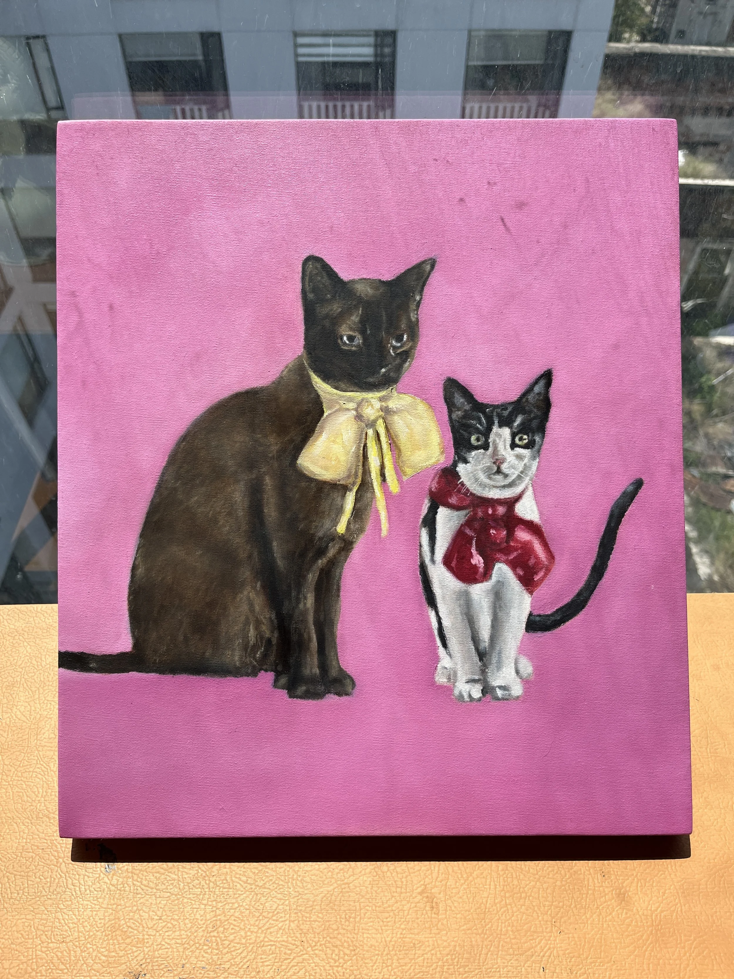 Clem y Cons
30X40 cm 
Óleo sobre tela