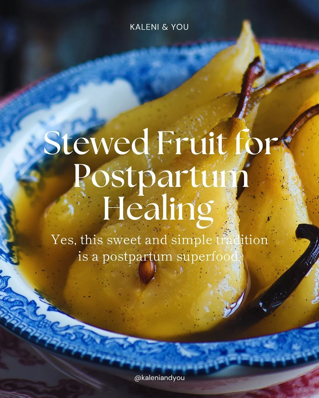🍐 Stewed fruit might seem simple&hellip; but for generations, it&rsquo;s been seen as medicine for new mothers.

In the early weeks after birth, your body is tender, your digestion is slower, and your energy is stretched thin. 

That&rsquo;s where a