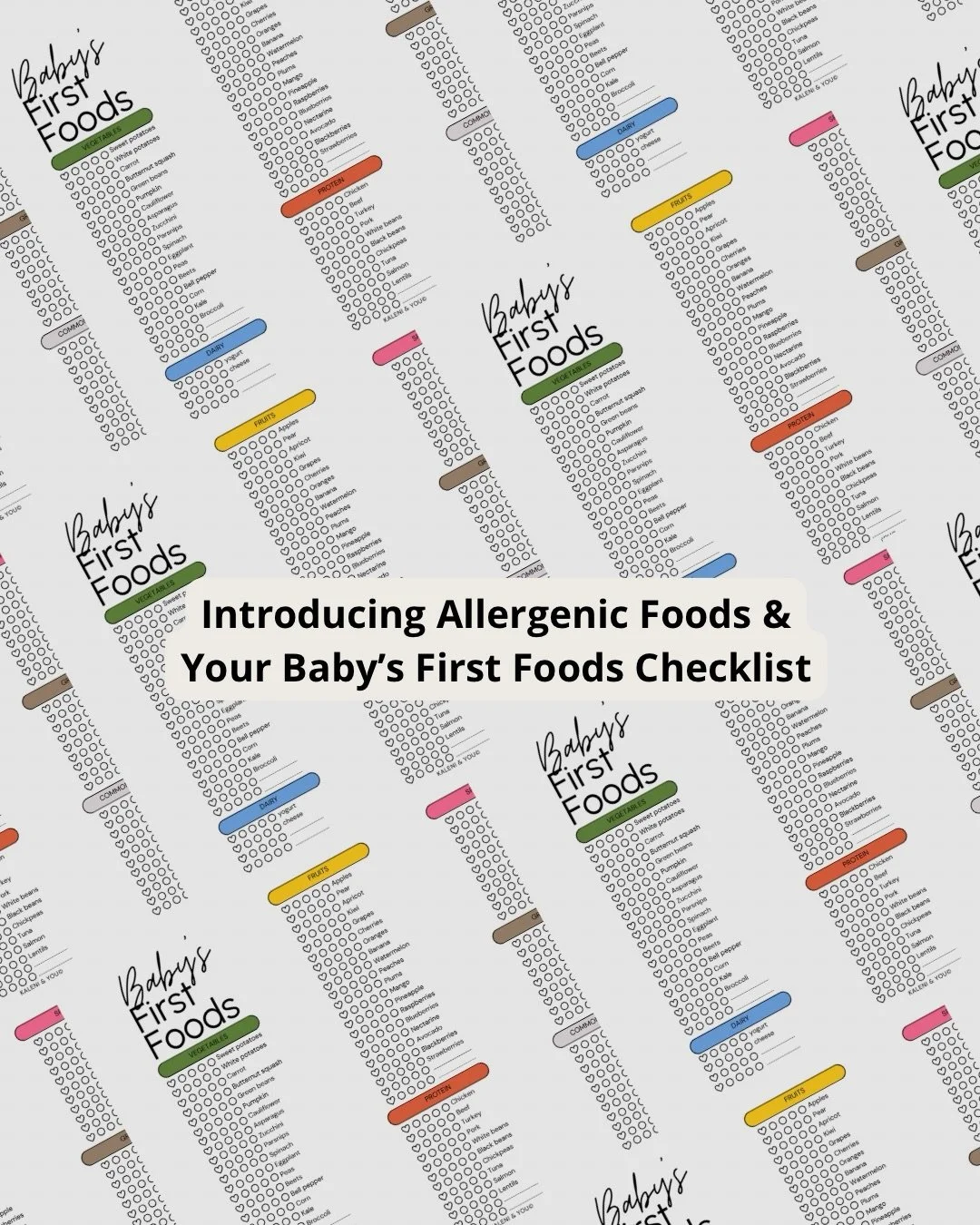 Starting solids soon? Save this checklist 💛

Introducing allergenic foods doesn&rsquo;t have to feel overwhelming. One food at a time, one step at a time.

#babyfirstfoods #kaleniandyou #parentingtips101 #babyweaning #allergenicfoods