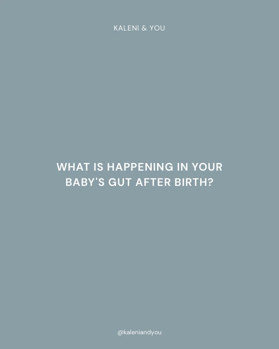 70% of our immune system lives in the gut&hellip; but what else is happening in there for your newborn? ✨

From the moment they&rsquo;re born, your baby&rsquo;s gut is doing so much more than just digesting milk. It&rsquo;s shaping their immune syste