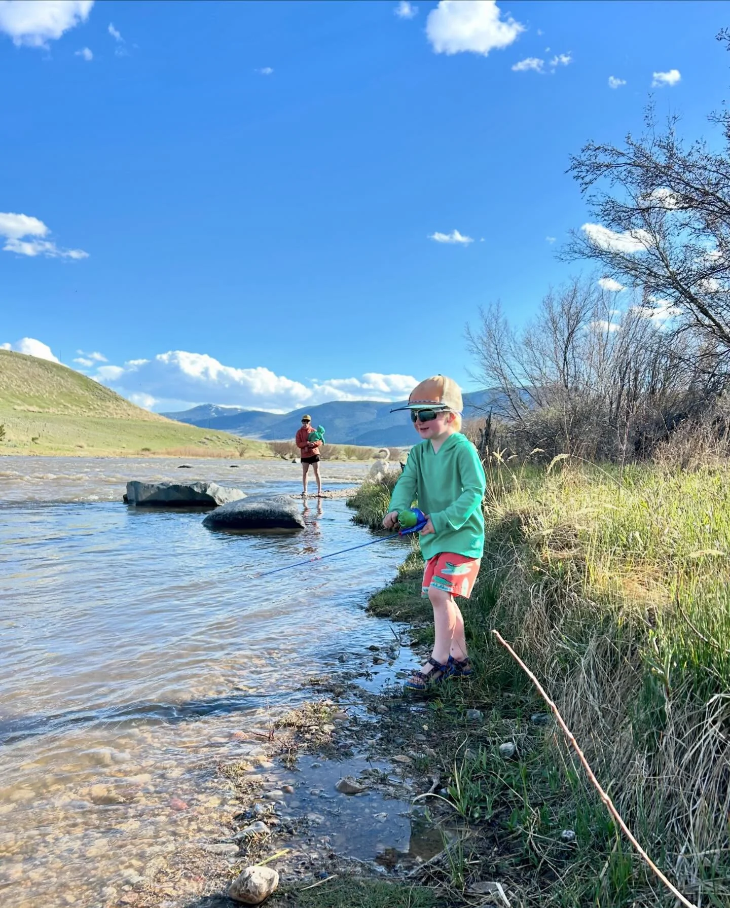 A happy belated Mother&rsquo;s Day to my queen @courtneywolcott1&hellip; We were having too much fun on the river, chasing these 3 wild boys around!