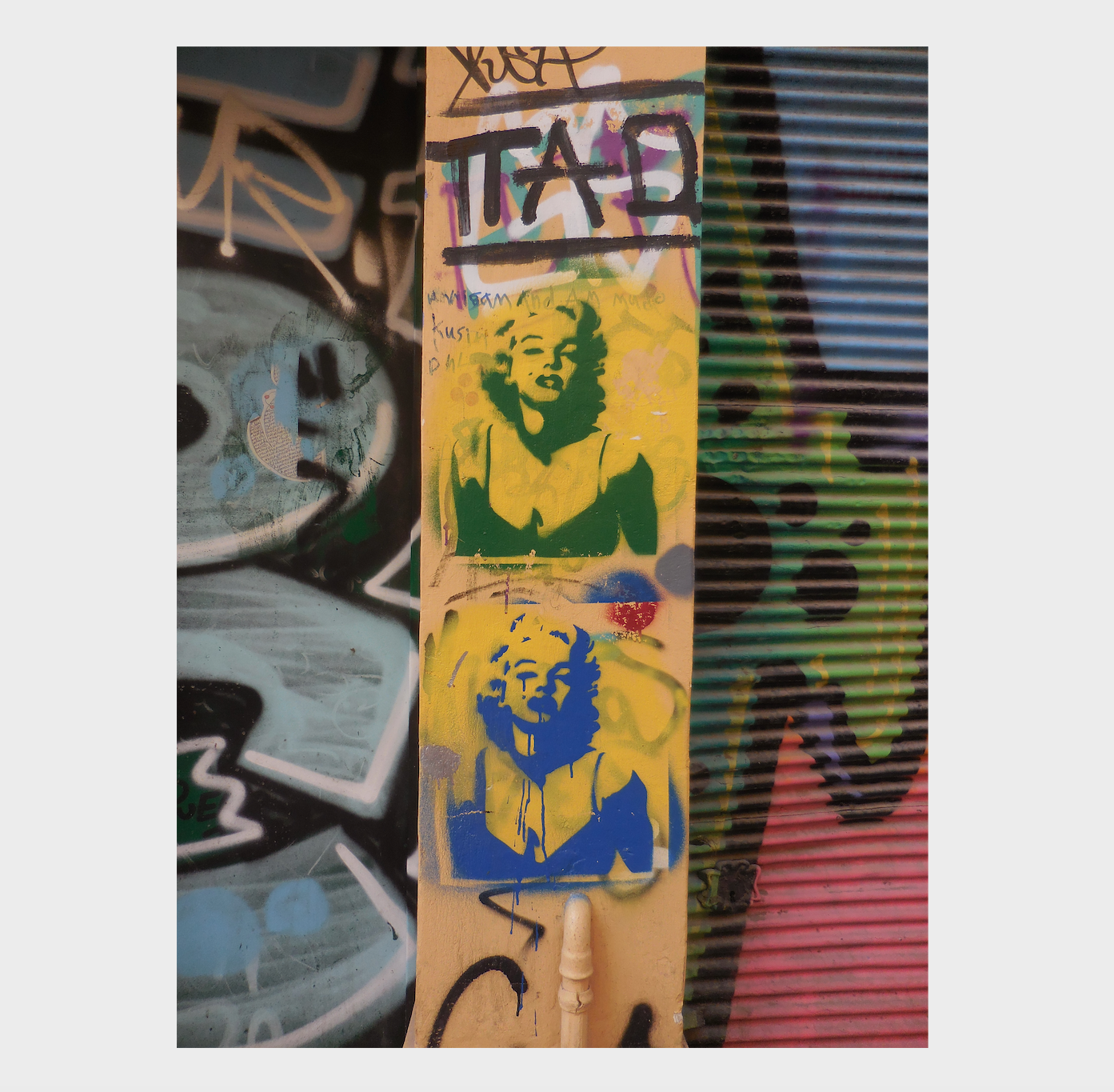 Marilyn Monroe Graffiti Print