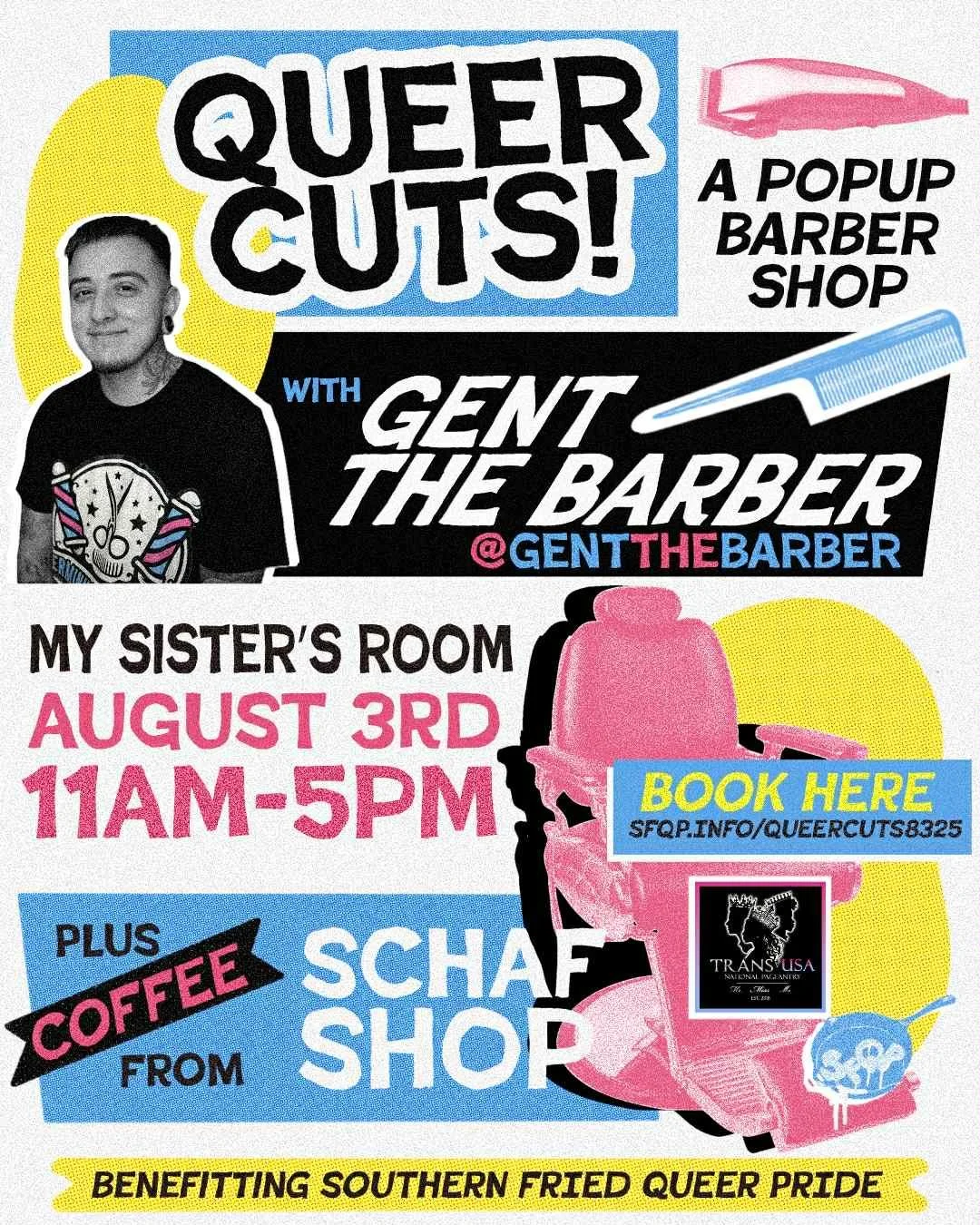 QUEER CUTS! A Pop-Up Barber Shop w/ Gent the Barber