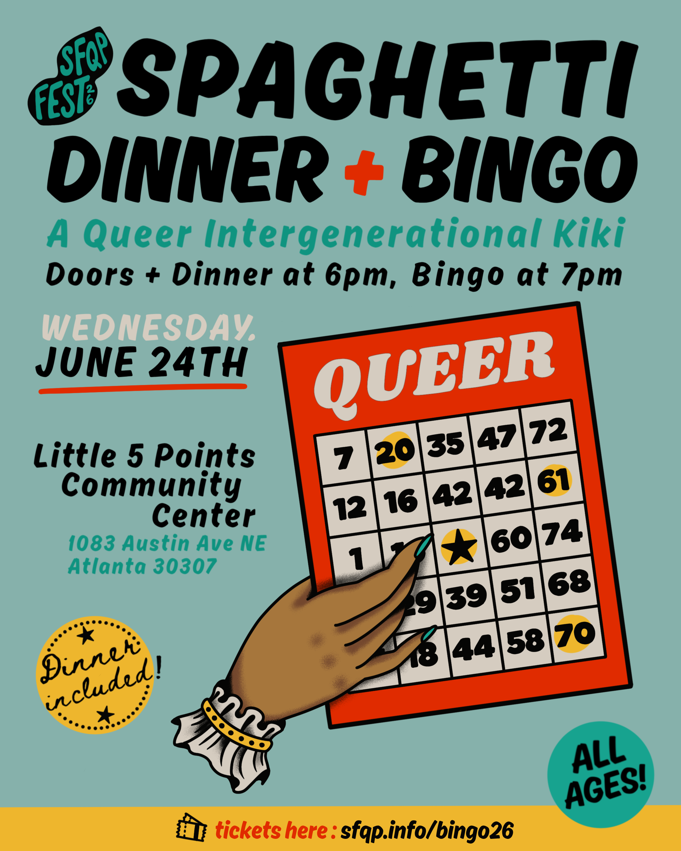 SPAGHETTI DINNER & BINGO: A Queer Intergenerational Kiki