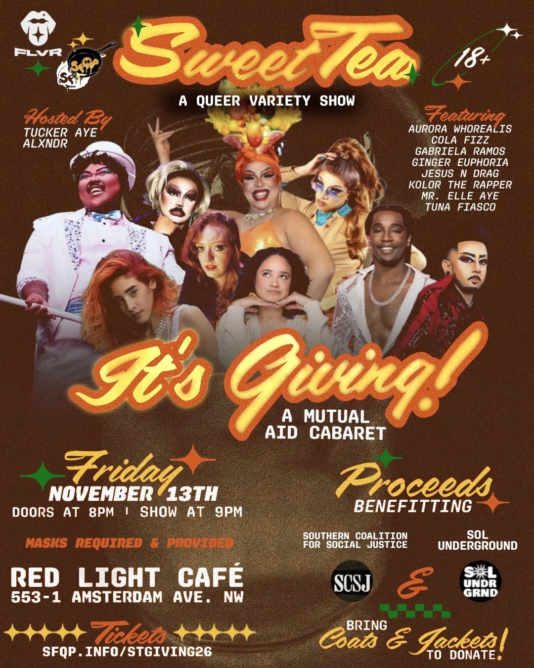 SWEET TEA! A Queer Variety Show: It's Giving! A Mutual Aid Cabaret