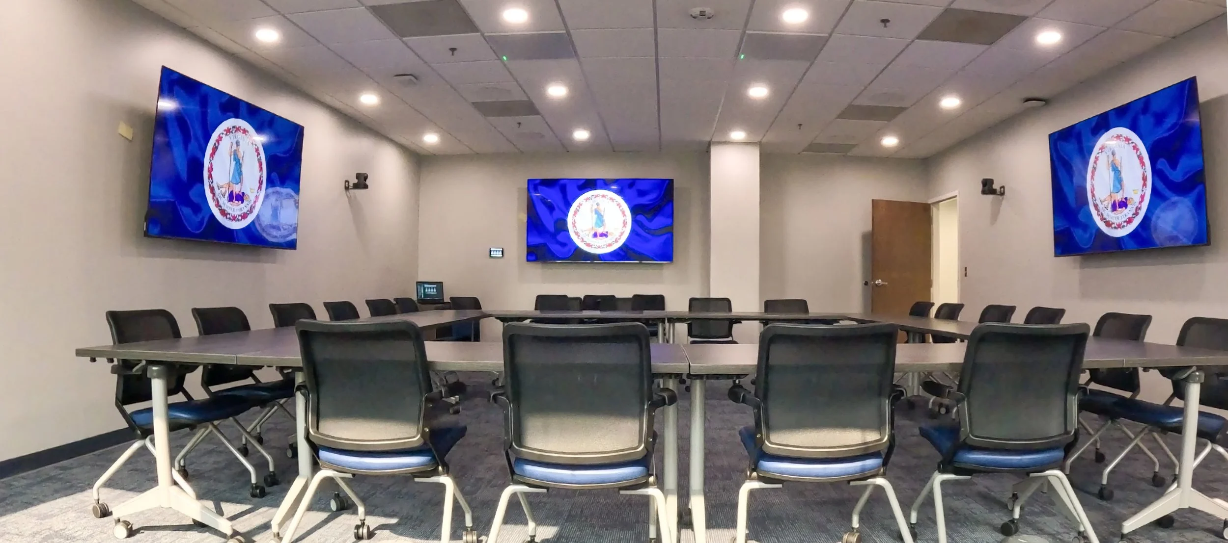 Conference room with AV equipment