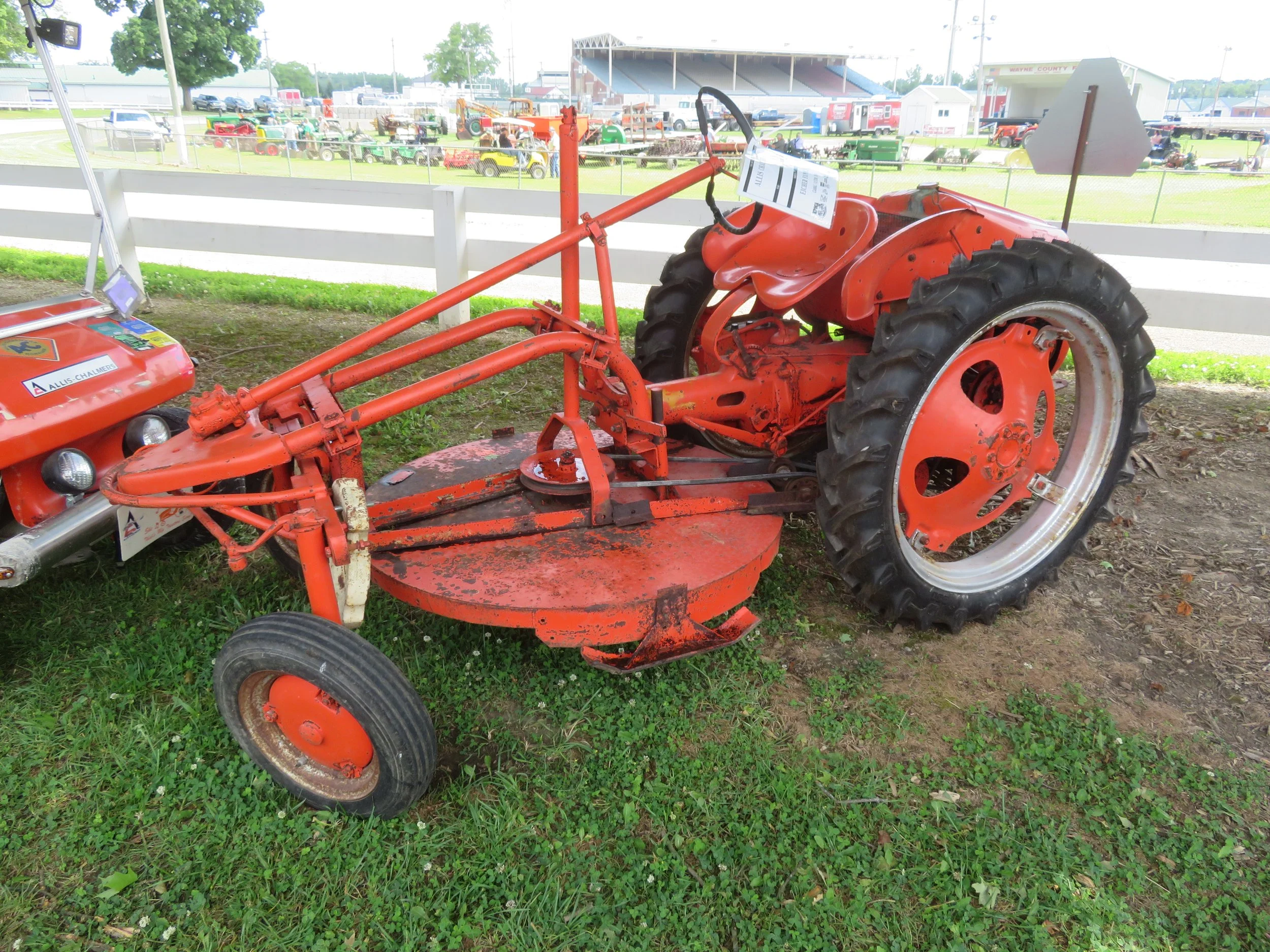 The Eicher Family G w/Belly Mower.